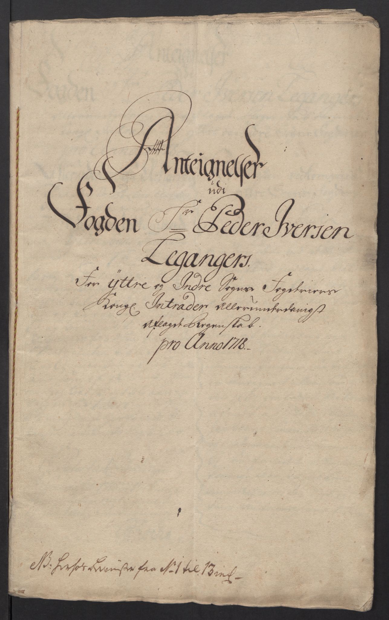 Rentekammeret inntil 1814, Reviderte regnskaper, Fogderegnskap, AV/RA-EA-4092/R52/L3321: Fogderegnskap Sogn, 1717-1718, p. 887