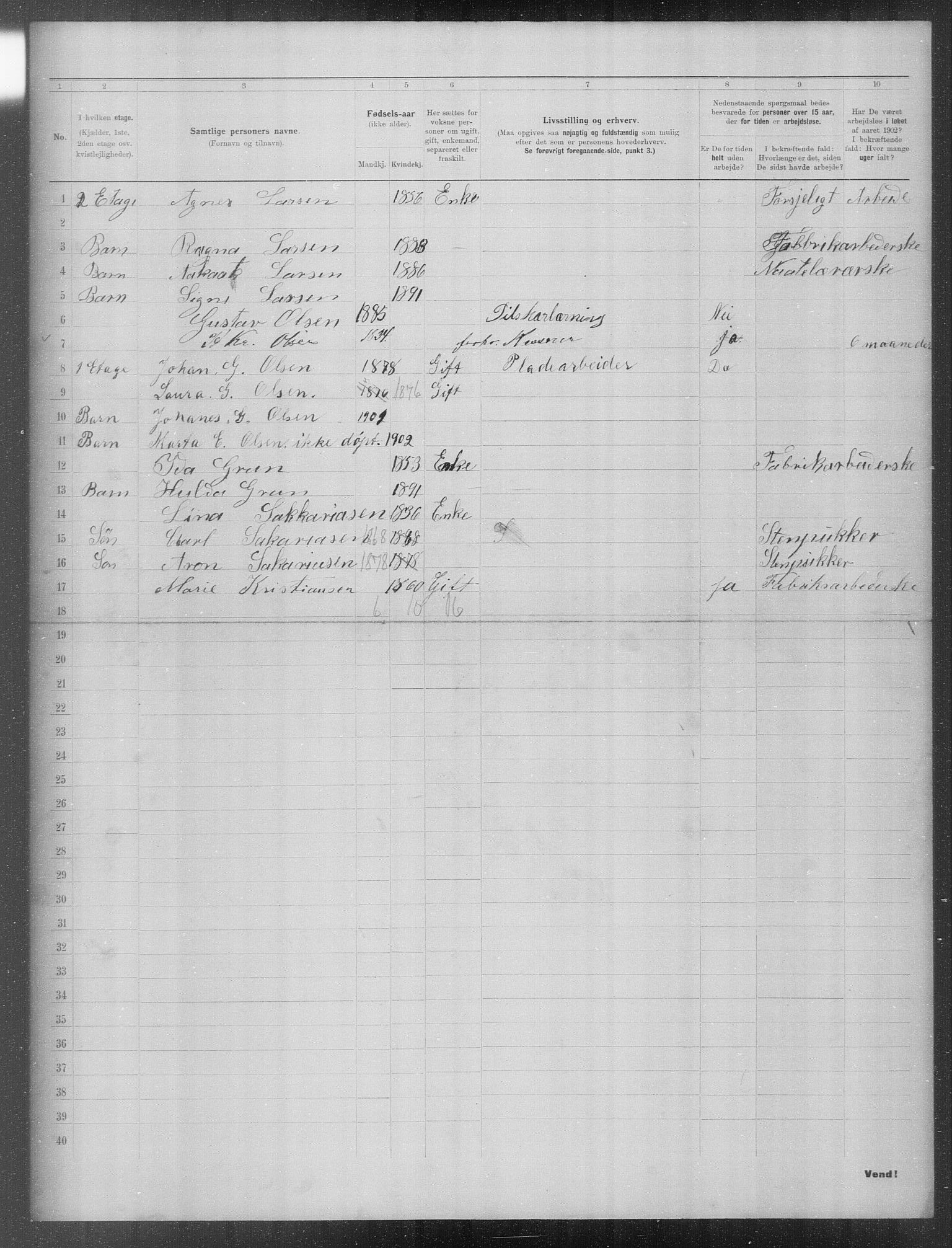 OBA, Municipal Census 1902 for Kristiania, 1902, p. 21855