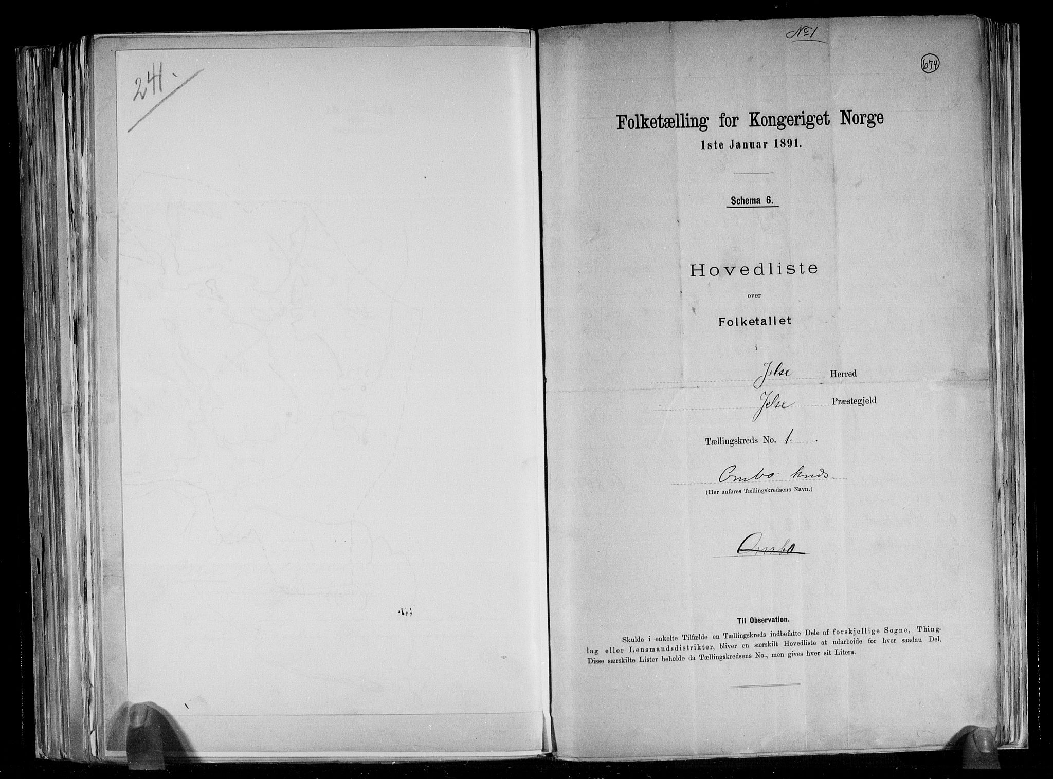 RA, 1891 census for 1138 Jelsa, 1891, p. 5