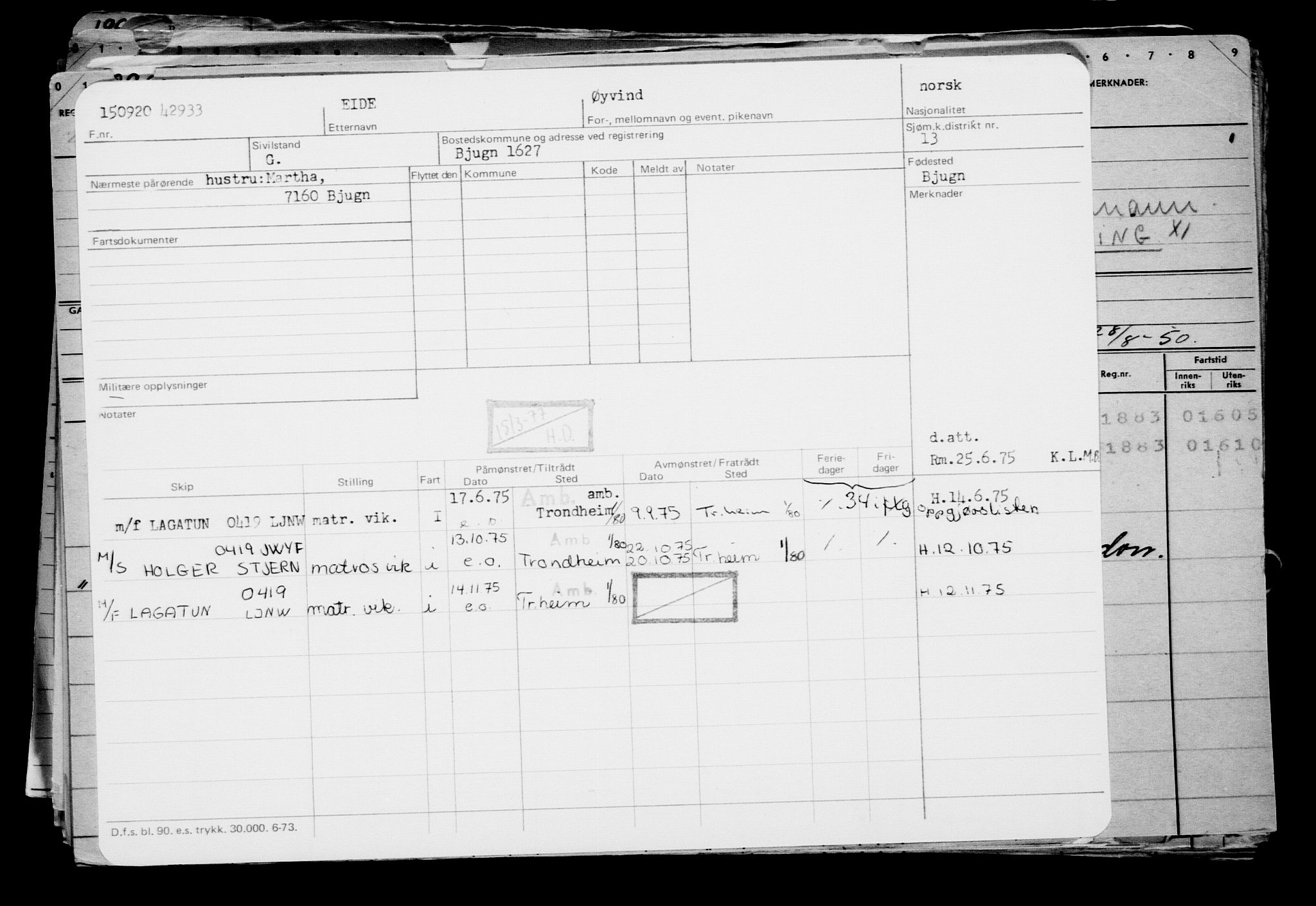 Direktoratet for sjømenn, AV/RA-S-3545/G/Gb/L0185: Hovedkort, 1920, p. 362