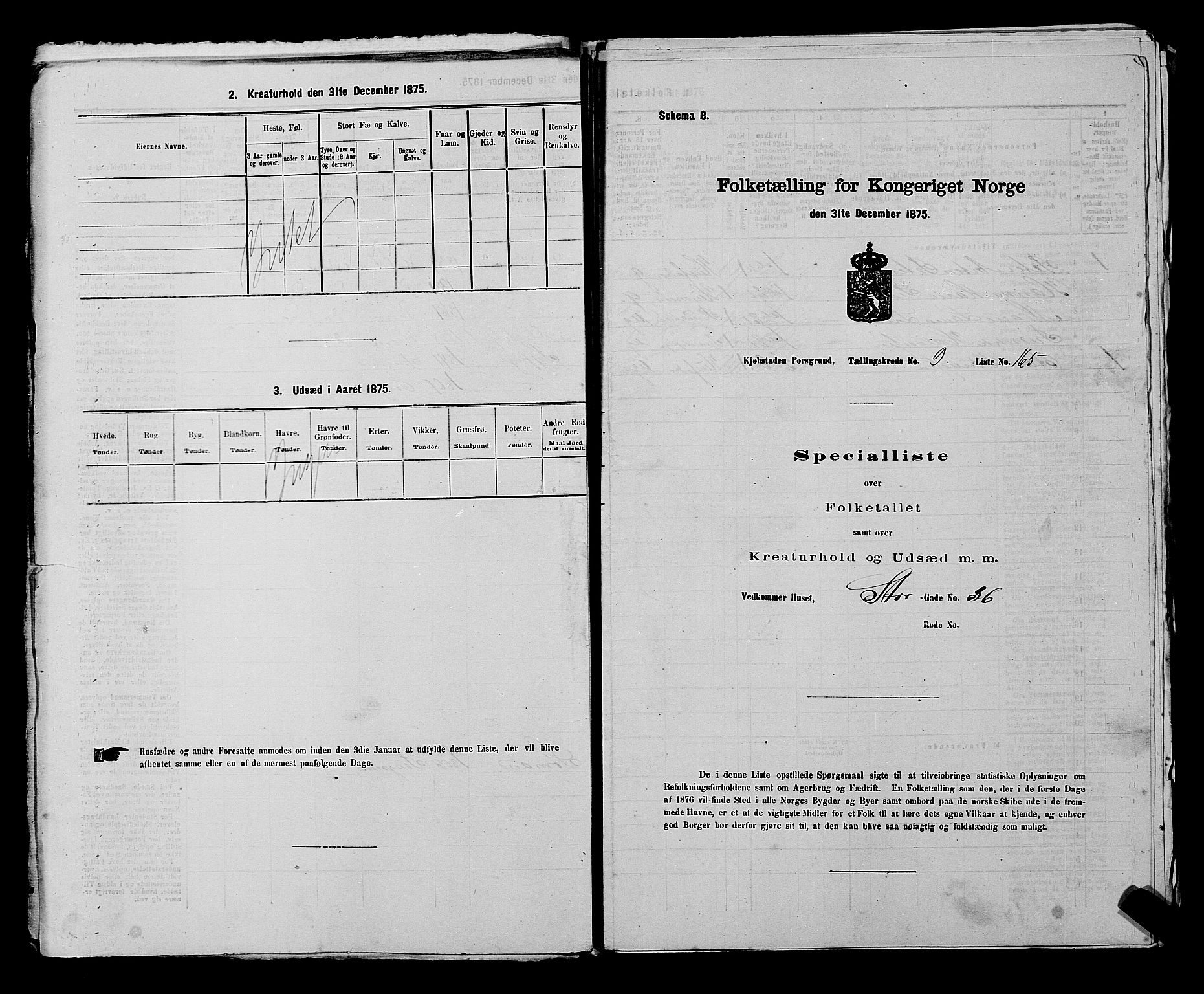 SAKO, 1875 census for 0805P Porsgrunn, 1875, p. 391