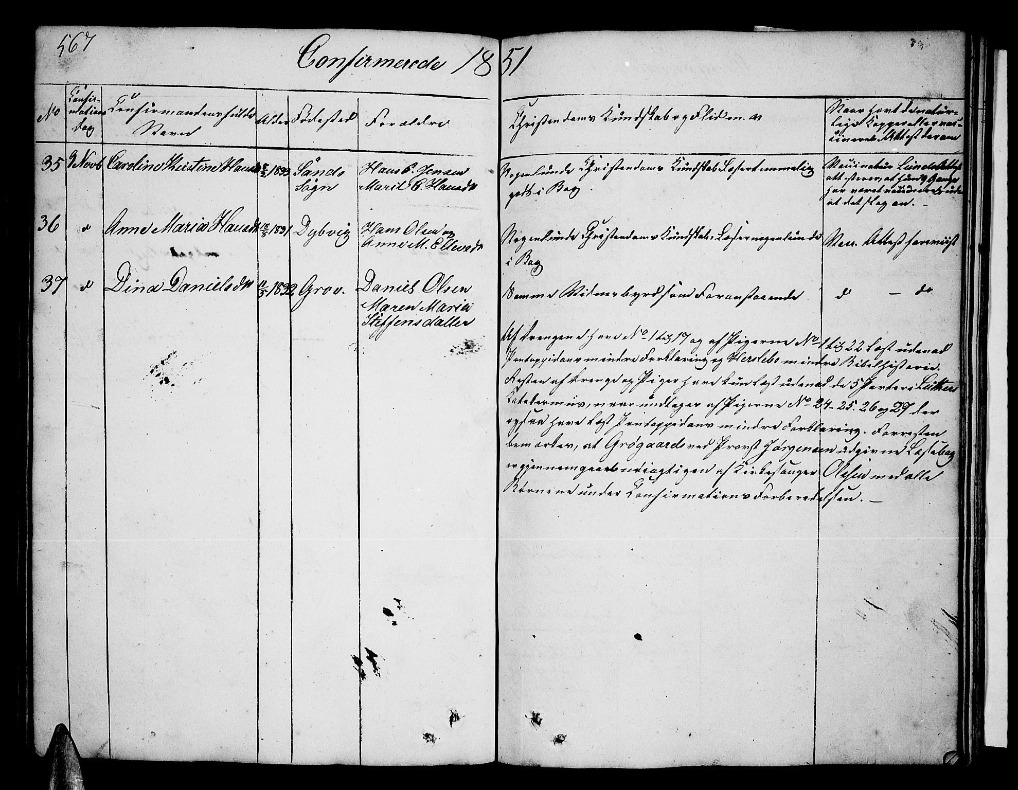 Ibestad sokneprestembete, SATØ/S-0077/H/Ha/Hab/L0003klokker: Parish register (copy) no. 3, 1833-1852, p. 567
