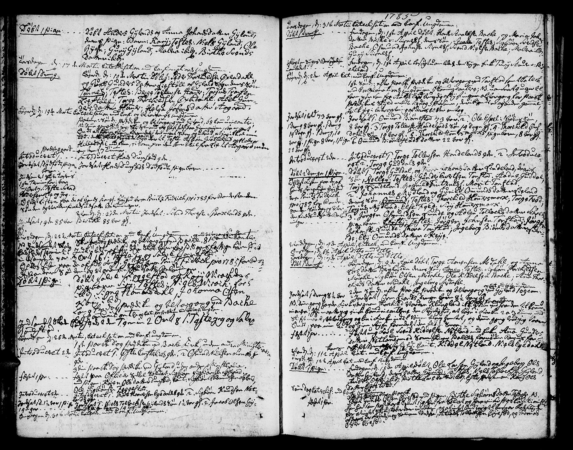 Bakke sokneprestkontor, AV/SAK-1111-0002/F/Fa/Faa/L0002: Parish register (official) no. A 2, 1780-1816, p. 39
