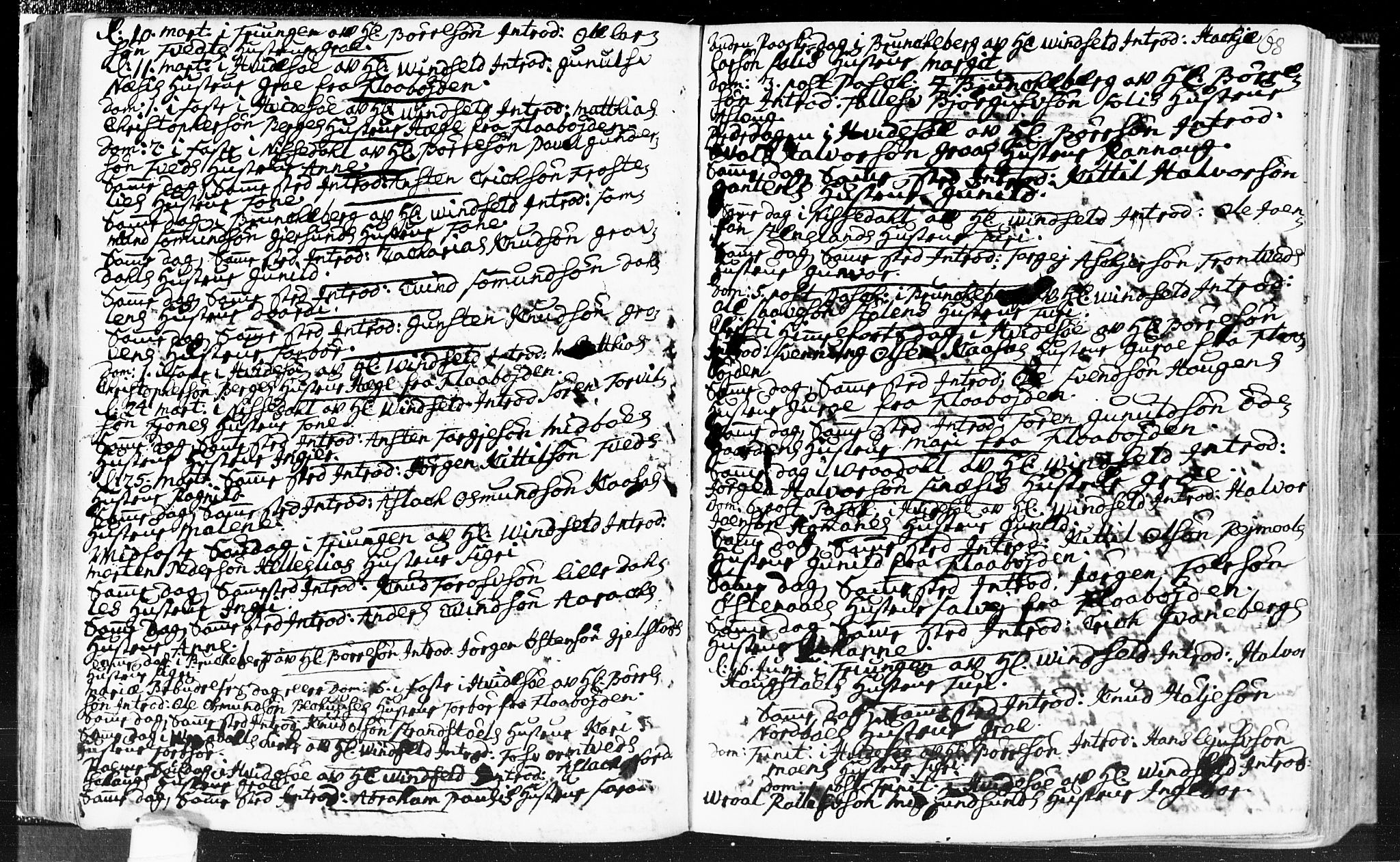 Kviteseid kirkebøker, SAKO/A-276/F/Fa/L0002: Parish register (official) no. I 2, 1773-1786, p. 68