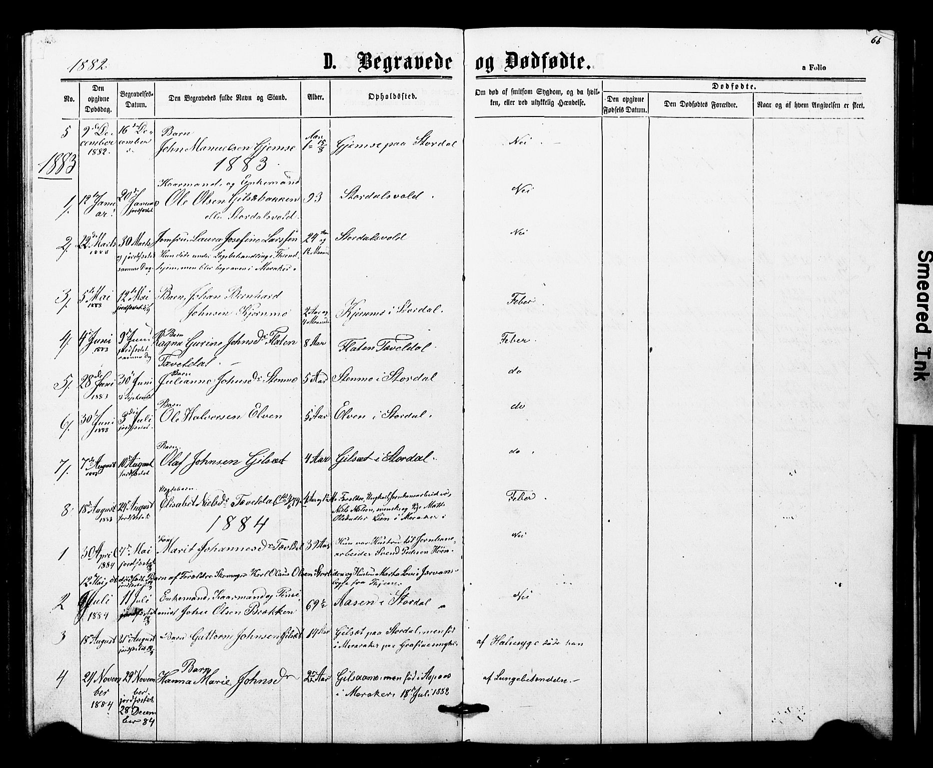 Ministerialprotokoller, klokkerbøker og fødselsregistre - Nord-Trøndelag, SAT/A-1458/707/L0052: Parish register (copy) no. 707C01, 1864-1897, p. 66