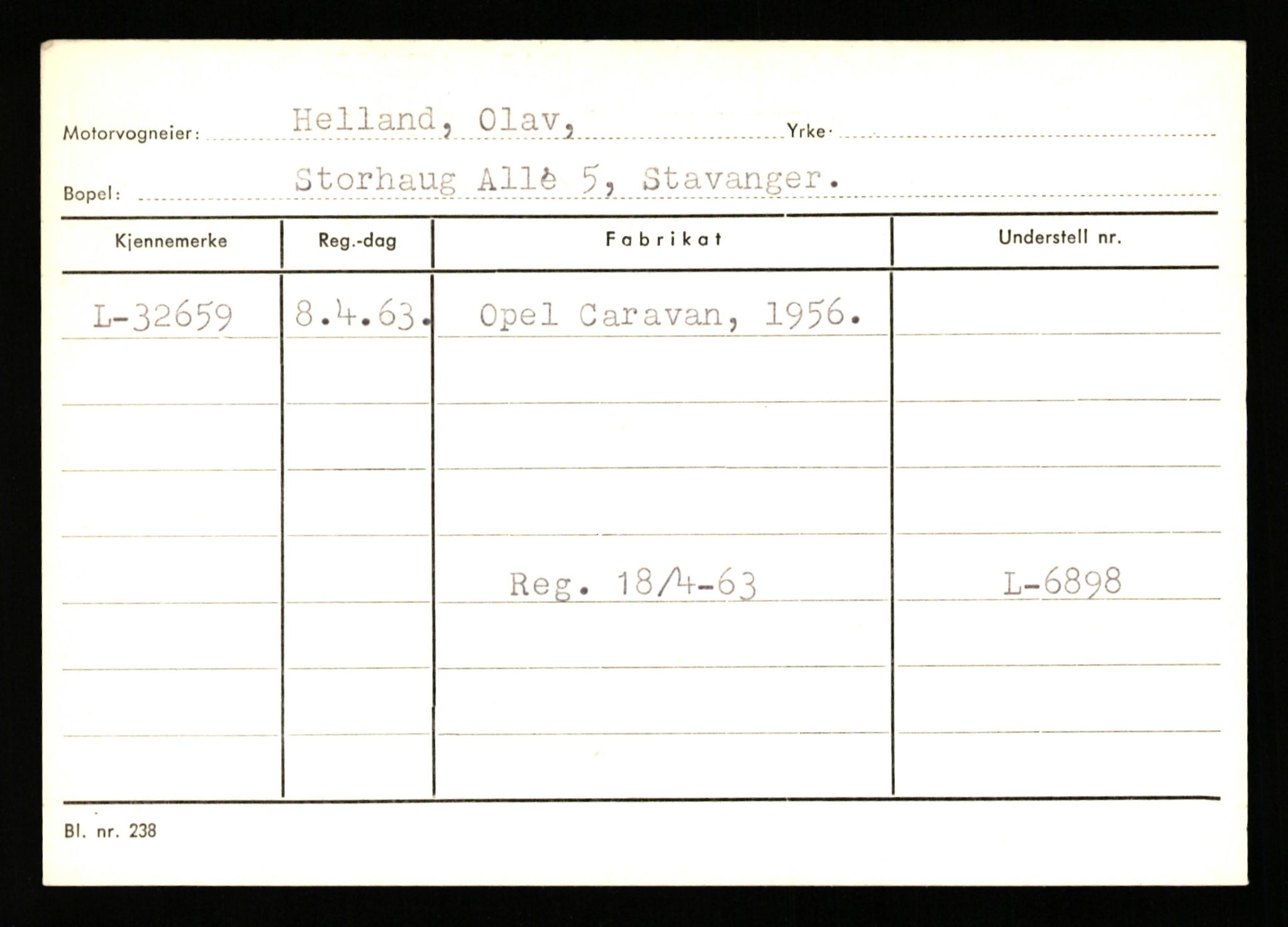 Stavanger trafikkstasjon, AV/SAST-A-101942/0/G/L0005: Registreringsnummer: 23000 - 34245, 1930-1971, p. 3008