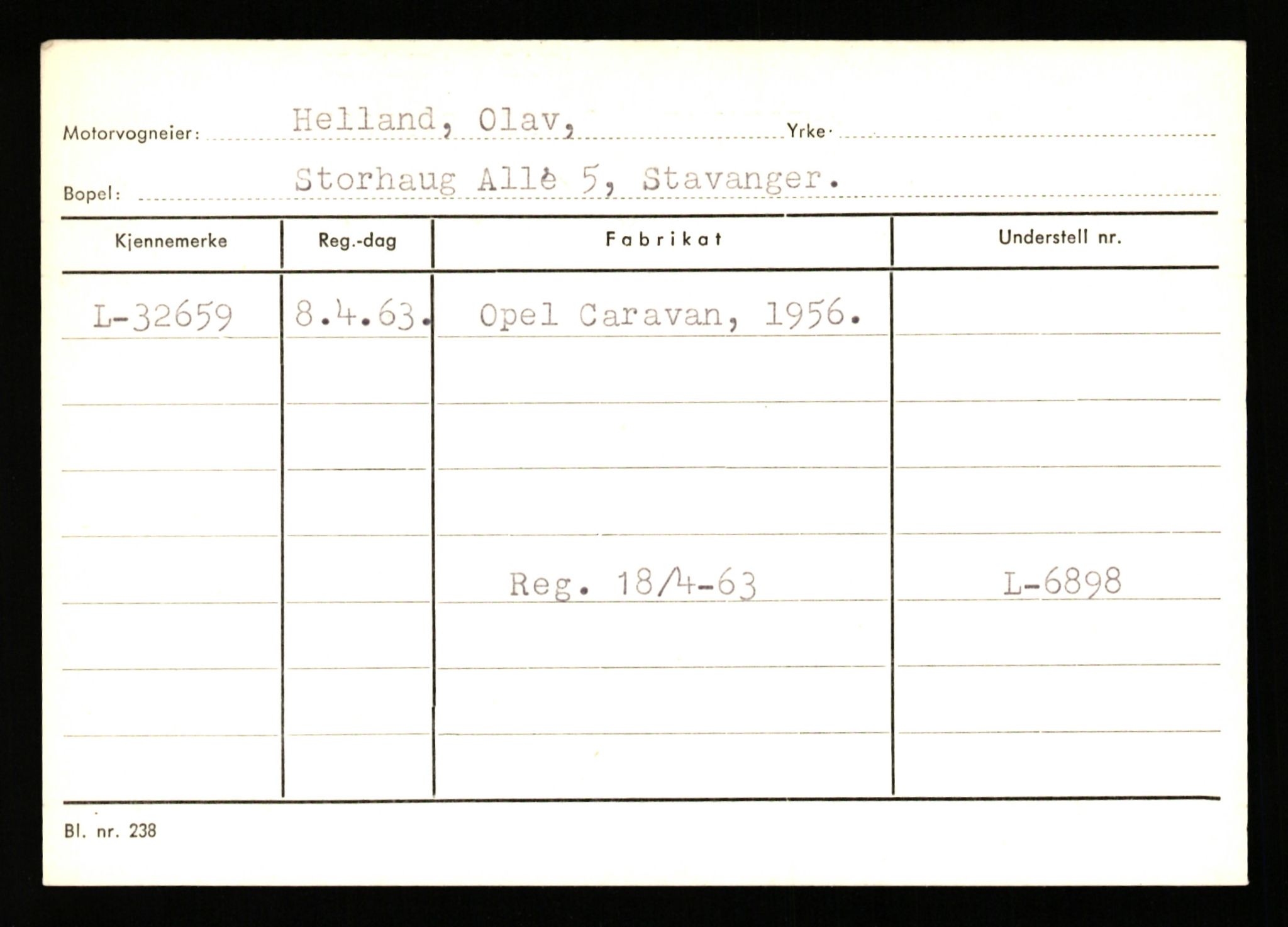 Stavanger trafikkstasjon, SAST/A-101942/0/G/L0005: Registreringsnummer: 23000 - 34245, 1930-1971, p. 3008