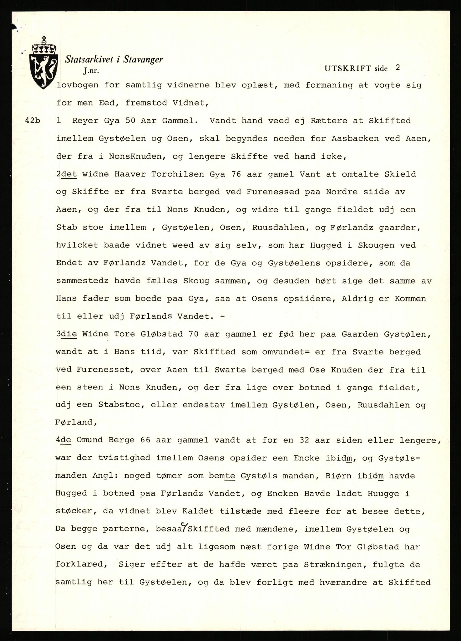 Statsarkivet i Stavanger, AV/SAST-A-101971/03/Y/Yj/L0017: Avskrifter sortert etter gårdsnavn: Eigeland østre - Elve, 1750-1930, p. 93