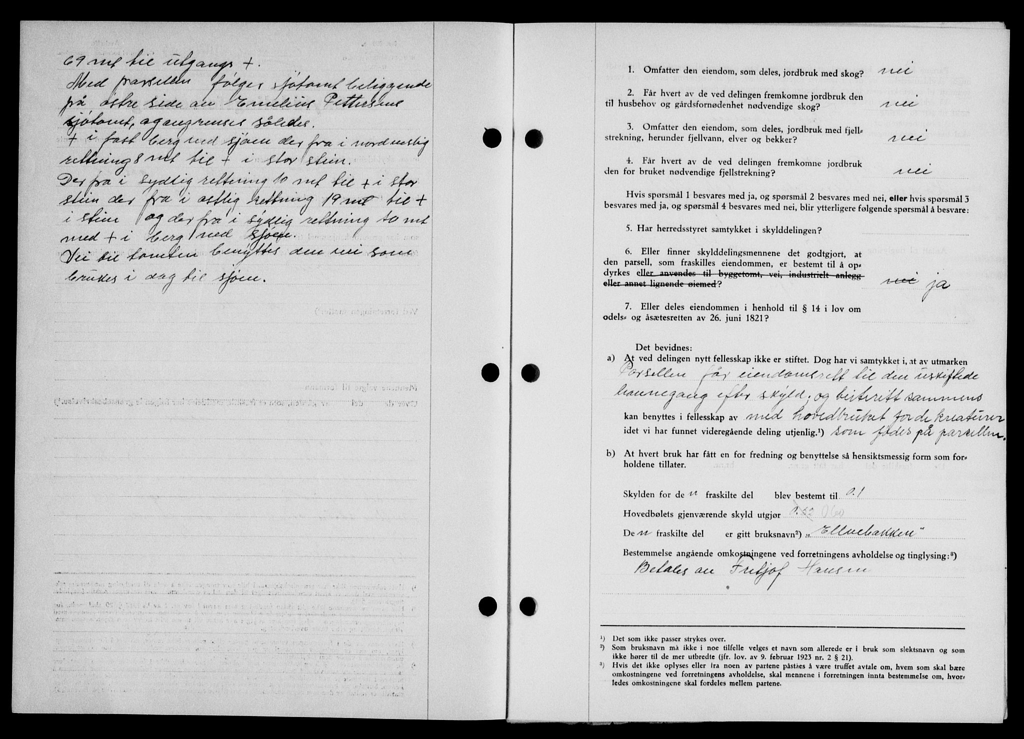 Lofoten sorenskriveri, SAT/A-0017/1/2/2C/L0010a: Mortgage book no. 10a, 1942-1943, Diary no: : 1196/1942