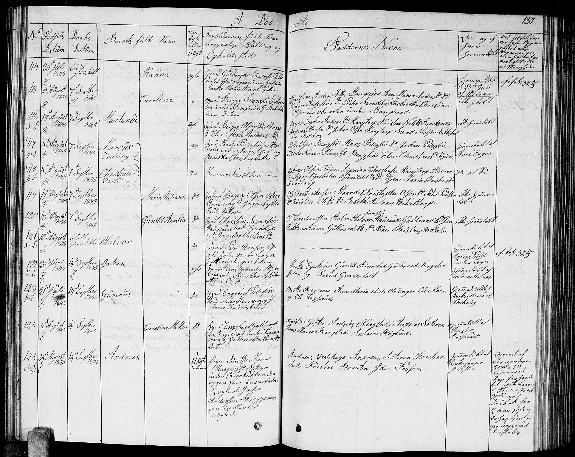 Høland prestekontor Kirkebøker, AV/SAO-A-10346a/G/Ga/L0002: Parish register (copy) no. I 2, 1827-1845, p. 137