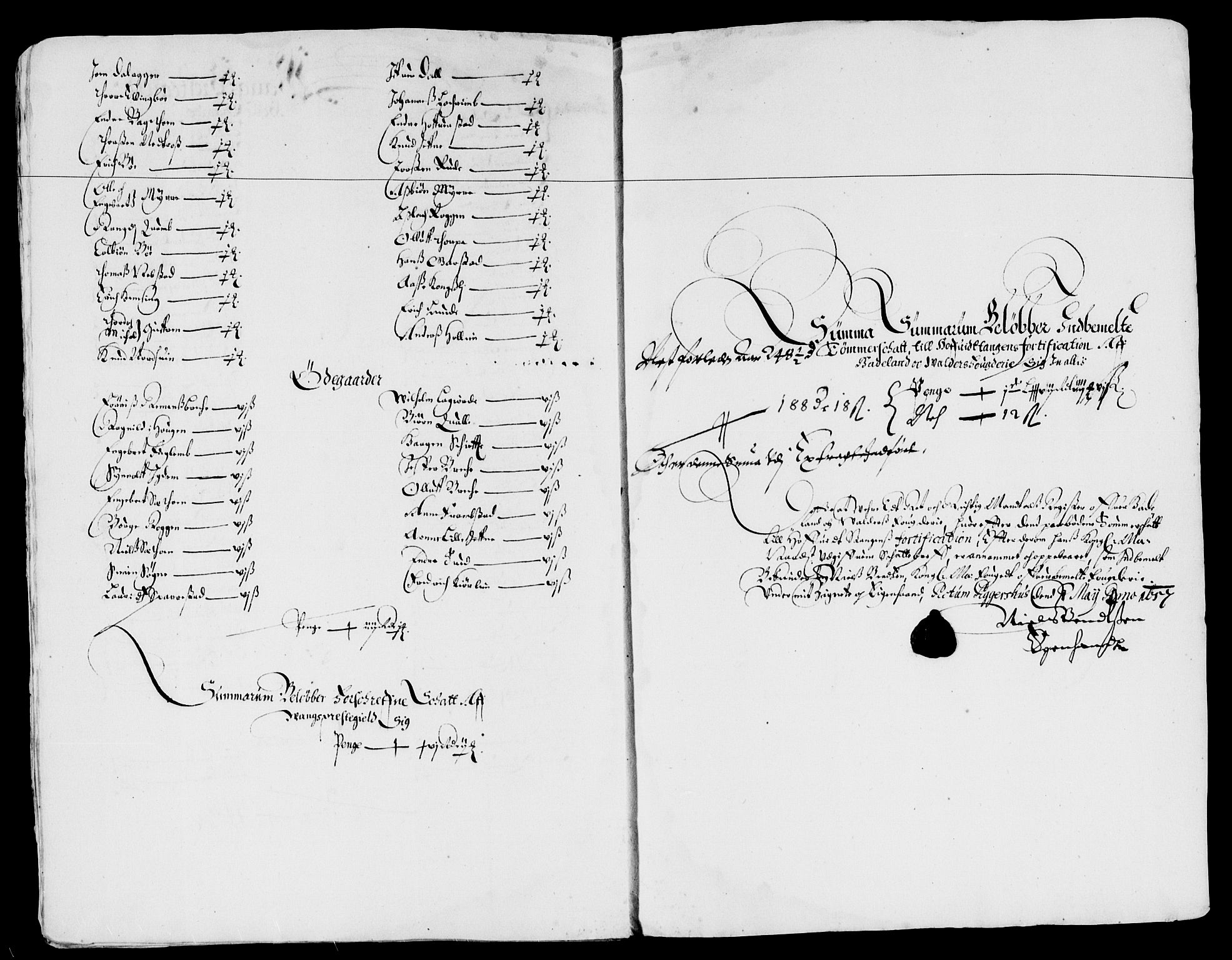 Rentekammeret inntil 1814, Reviderte regnskaper, Lensregnskaper, AV/RA-EA-5023/R/Rb/Rba/L0238: Akershus len, 1656-1657