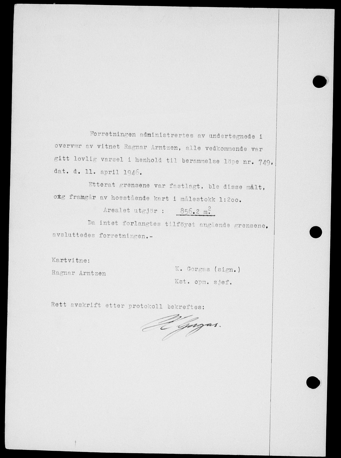Onsøy sorenskriveri, SAO/A-10474/G/Ga/Gab/L0018: Mortgage book no. II A-18, 1946-1947, Diary no: : 3185/1946
