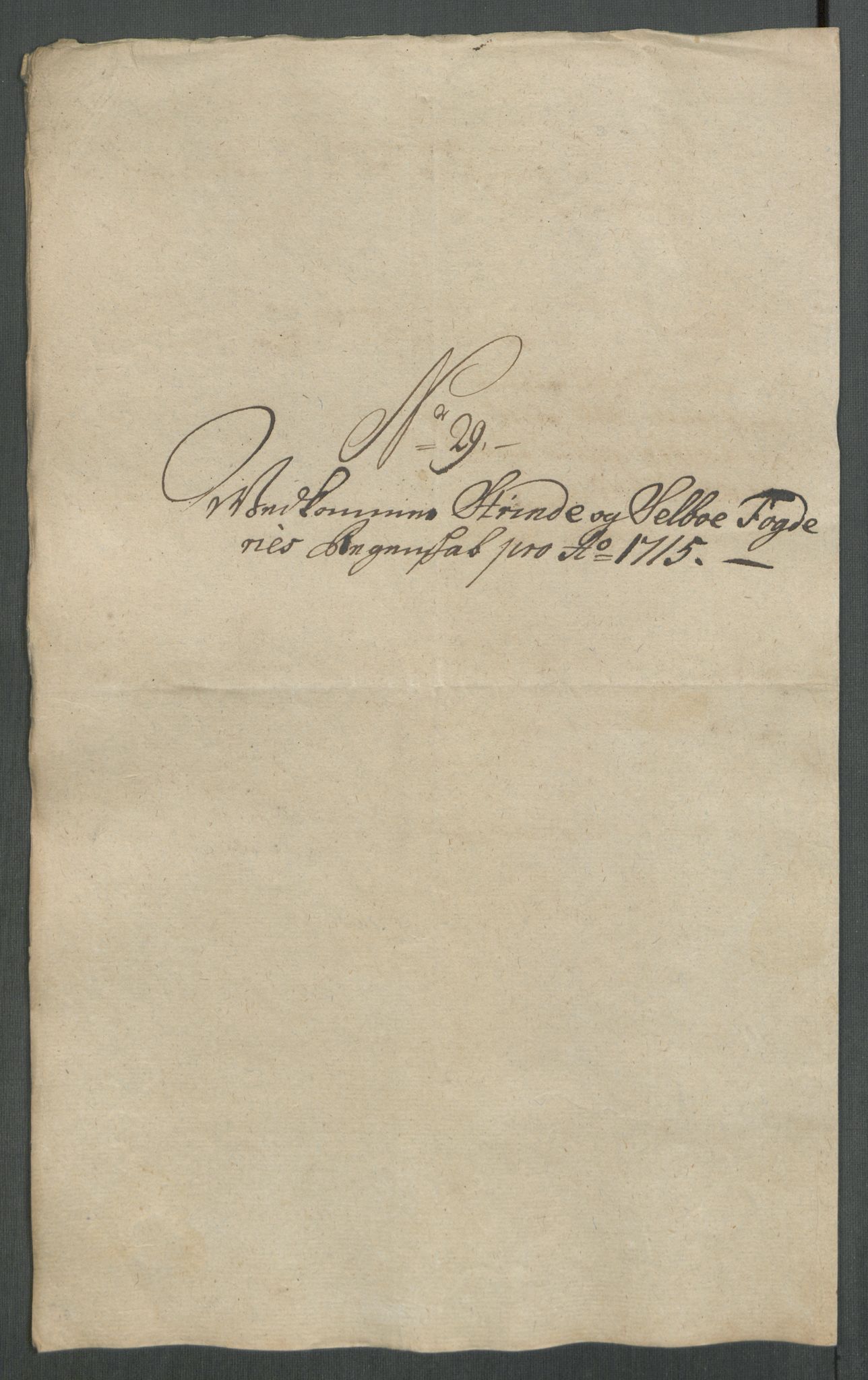 Rentekammeret inntil 1814, Reviderte regnskaper, Fogderegnskap, AV/RA-EA-4092/R61/L4115: Fogderegnskap Strinda og Selbu, 1715-1716, p. 207