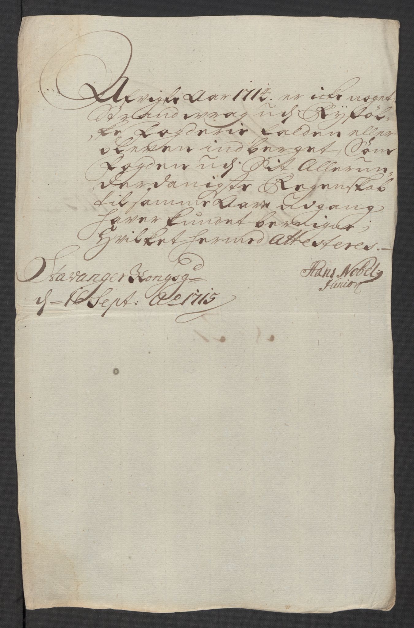 Rentekammeret inntil 1814, Reviderte regnskaper, Fogderegnskap, RA/EA-4092/R47/L2867: Fogderegnskap Ryfylke, 1714, p. 209