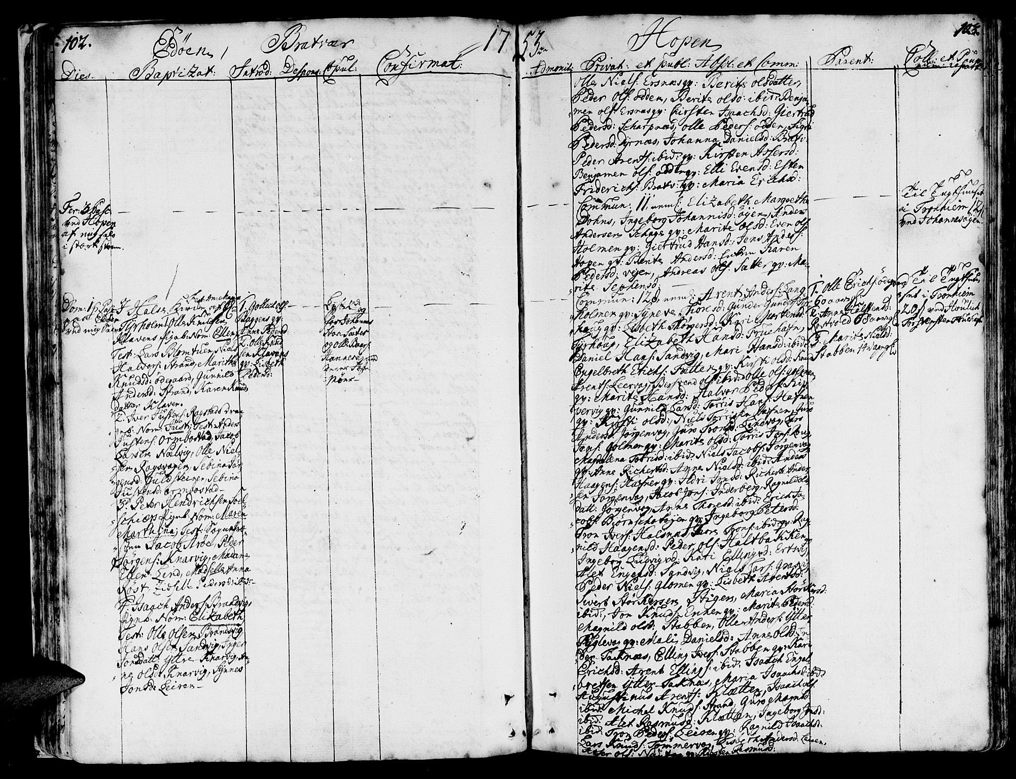 Ministerialprotokoller, klokkerbøker og fødselsregistre - Møre og Romsdal, SAT/A-1454/581/L0931: Parish register (official) no. 581A01, 1751-1765, p. 102-103