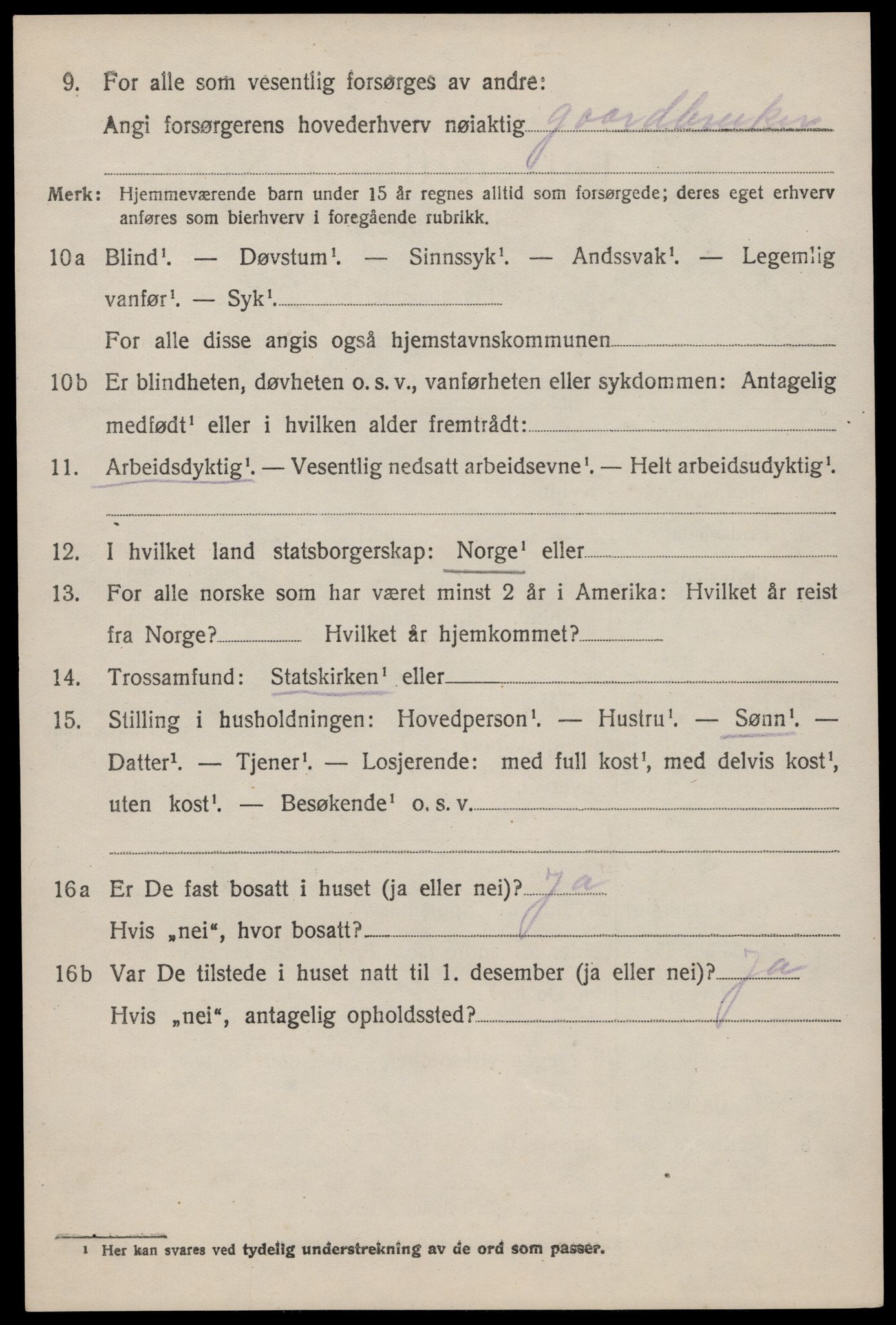 SAST, 1920 census for Hetland, 1920, p. 24996