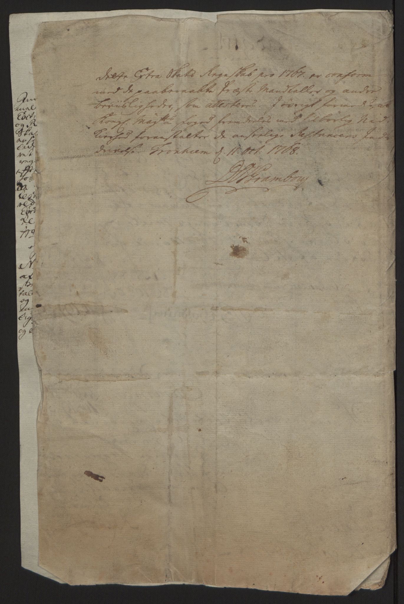 Rentekammeret inntil 1814, Reviderte regnskaper, Fogderegnskap, RA/EA-4092/R63/L4420: Ekstraskatten Inderøy, 1762-1772, p. 215