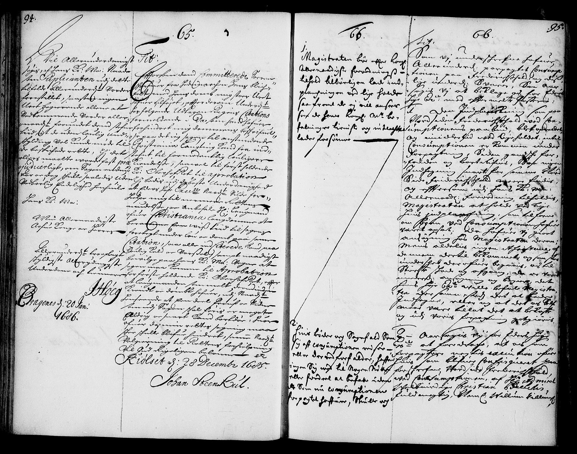 Stattholderembetet 1572-1771, AV/RA-EA-2870/Ae/L0002: Supplikasjons- og resolusjonsprotokoll, 1686, p. 94-95