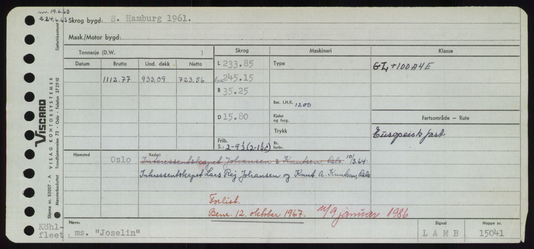 Sjøfartsdirektoratet med forløpere, Skipsmålingen, RA/S-1627/H/Hd/L0019: Fartøy, J, p. 577