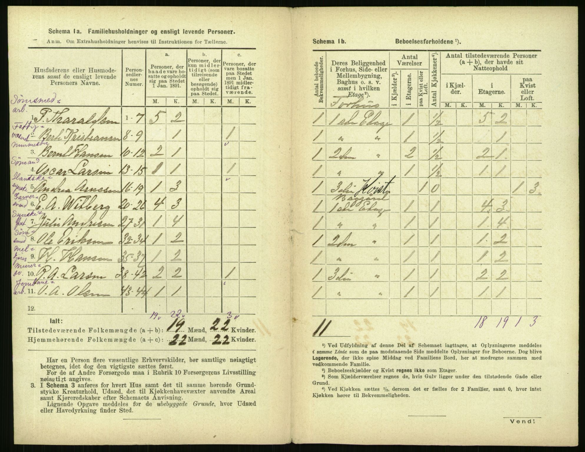 RA, 1891 census for 0301 Kristiania, 1891, p. 172603