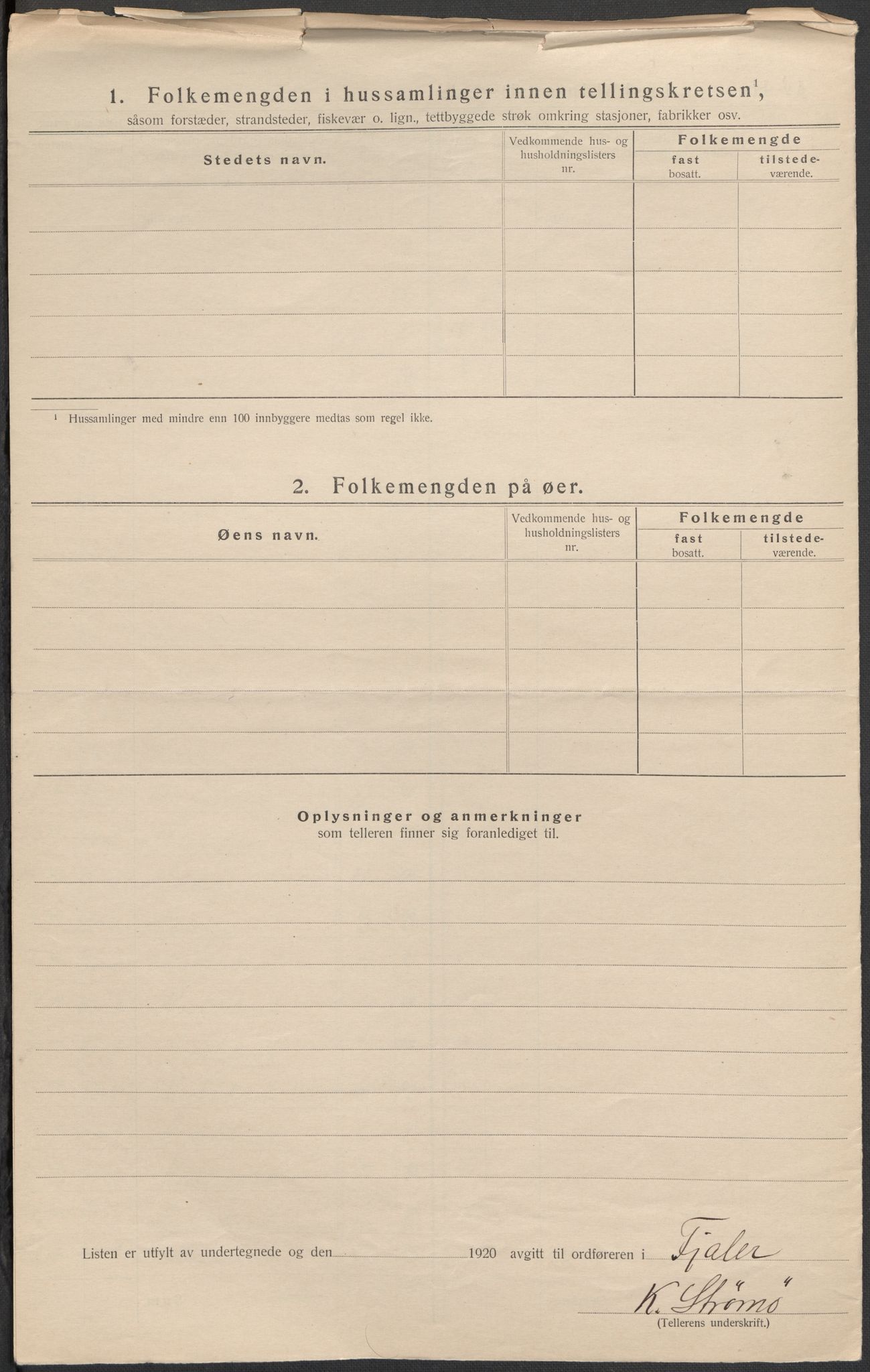 SAB, 1920 census for Fjaler, 1920, p. 46