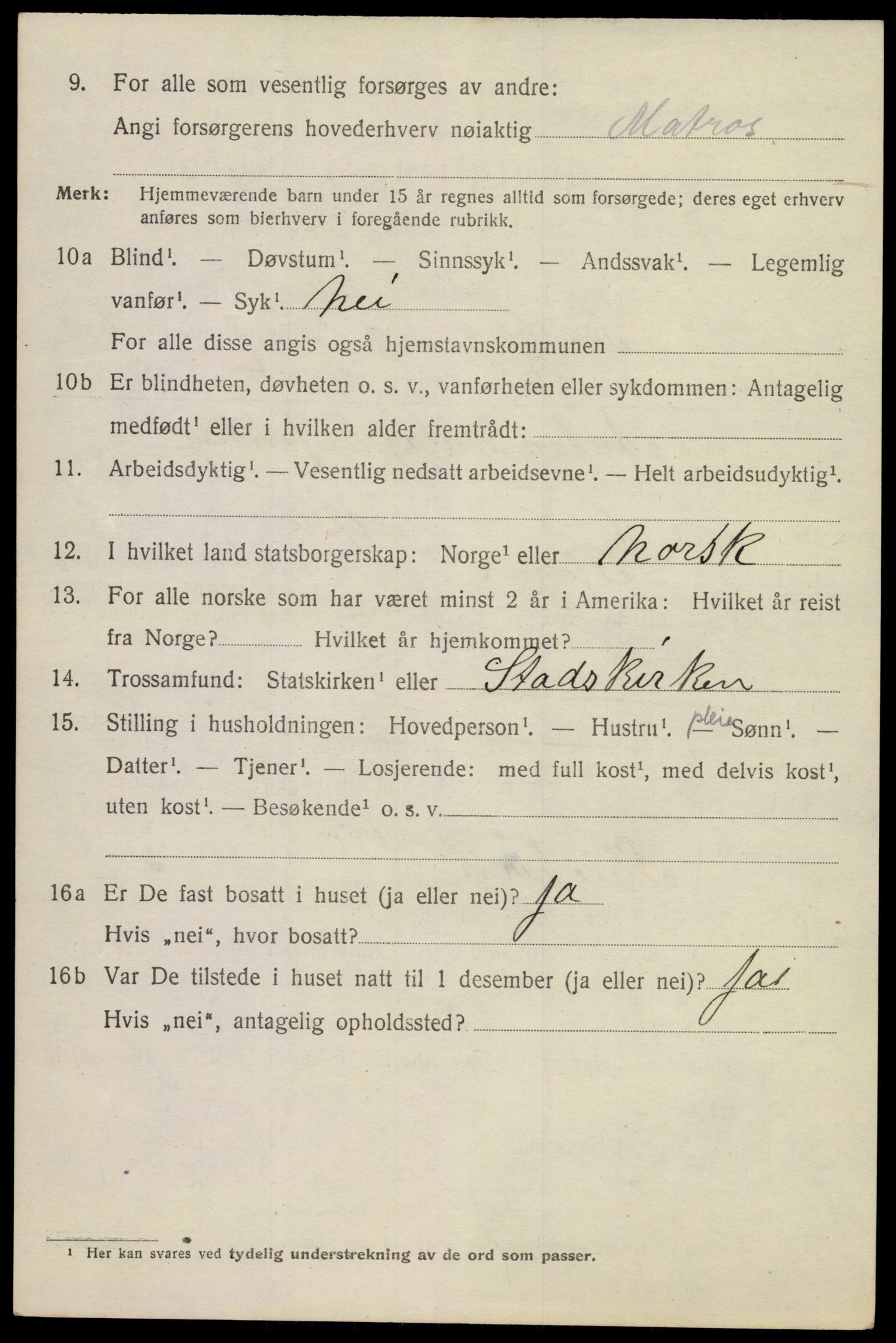 SAKO, 1920 census for Tønsberg, 1920, p. 9544