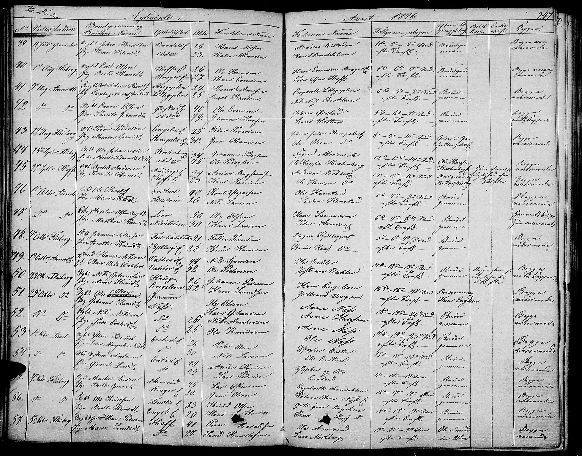 Land prestekontor, AV/SAH-PREST-120/H/Ha/Haa/L0008: Parish register (official) no. 8, 1830-1846, p. 247