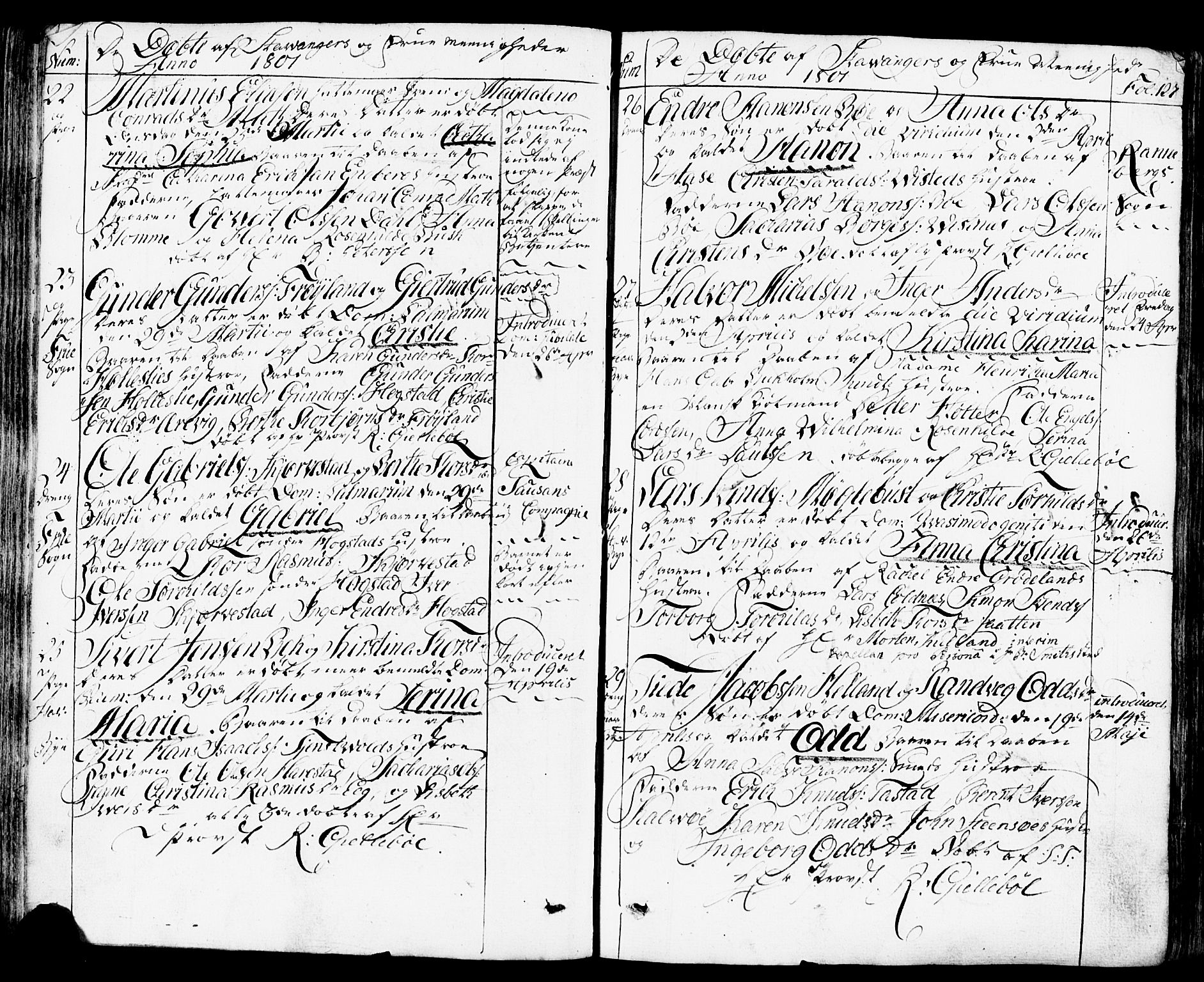 Domkirken sokneprestkontor, AV/SAST-A-101812/001/30/30BB/L0007: Parish register (copy) no. B 7, 1791-1813, p. 127