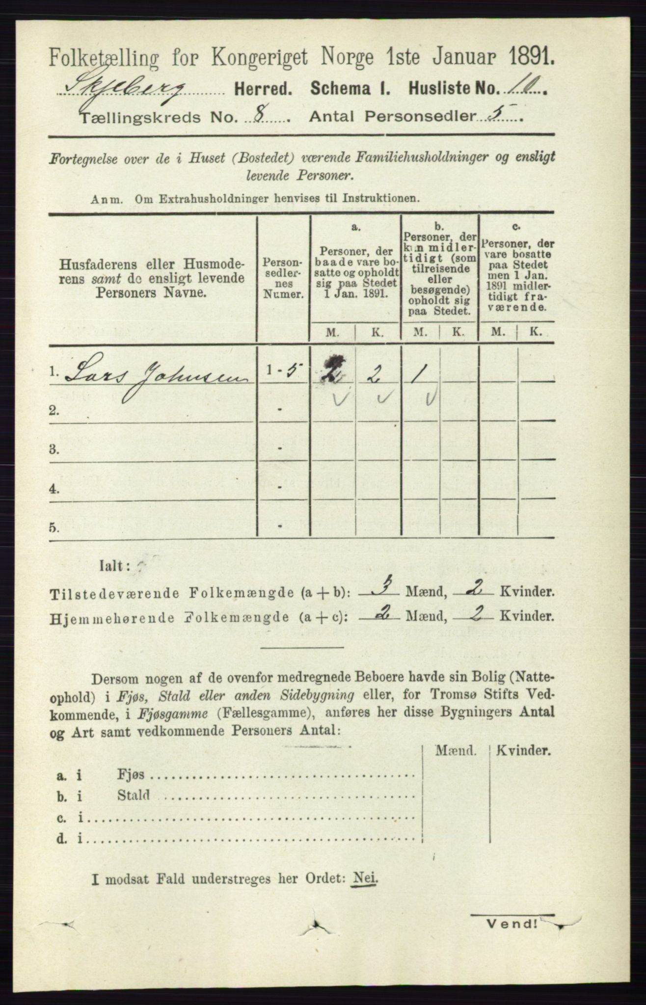 RA, 1891 census for 0115 Skjeberg, 1891, p. 3879