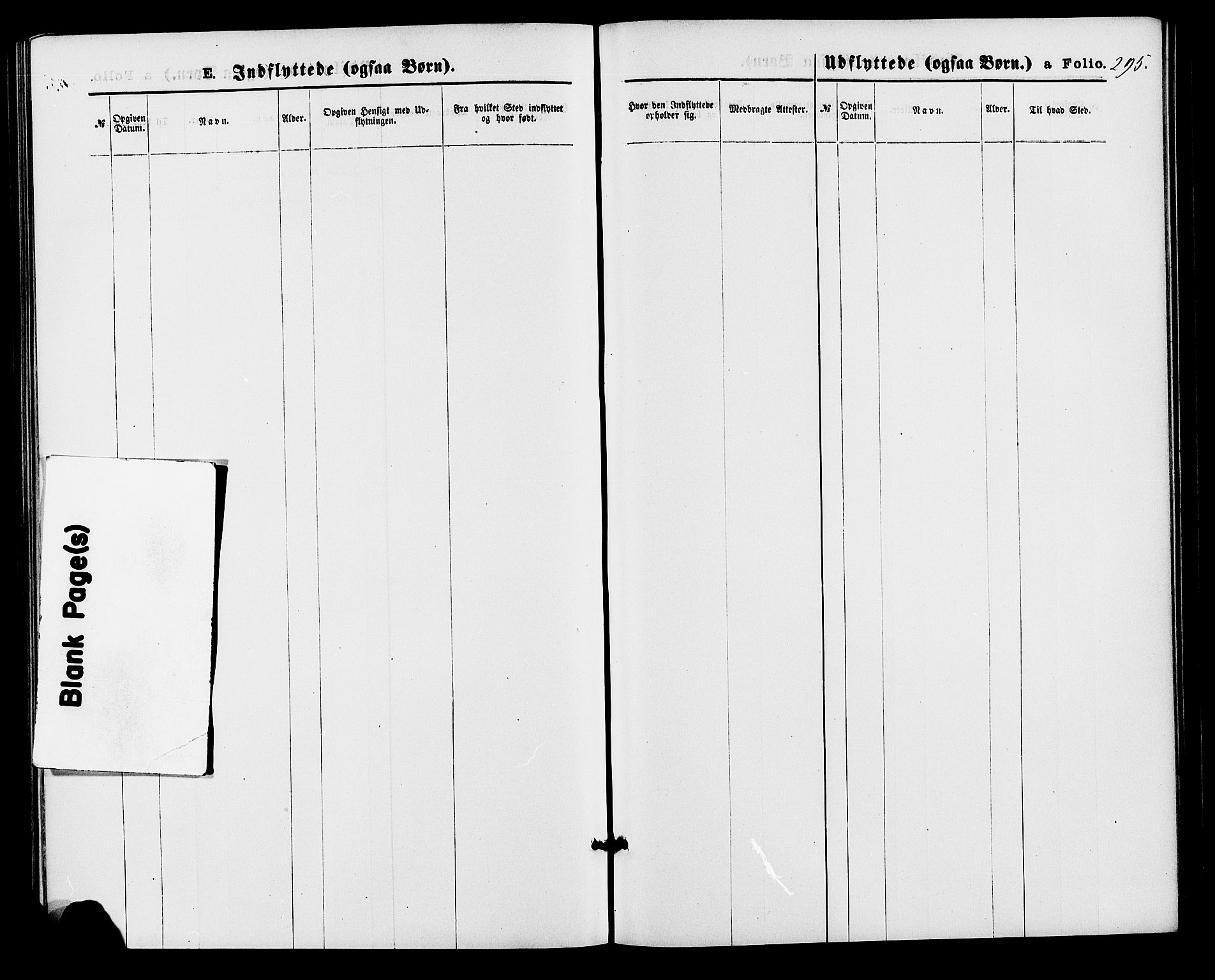 Bjelland sokneprestkontor, AV/SAK-1111-0005/F/Fa/Fab/L0003: Parish register (official) no. A 3, 1870-1887, p. 295