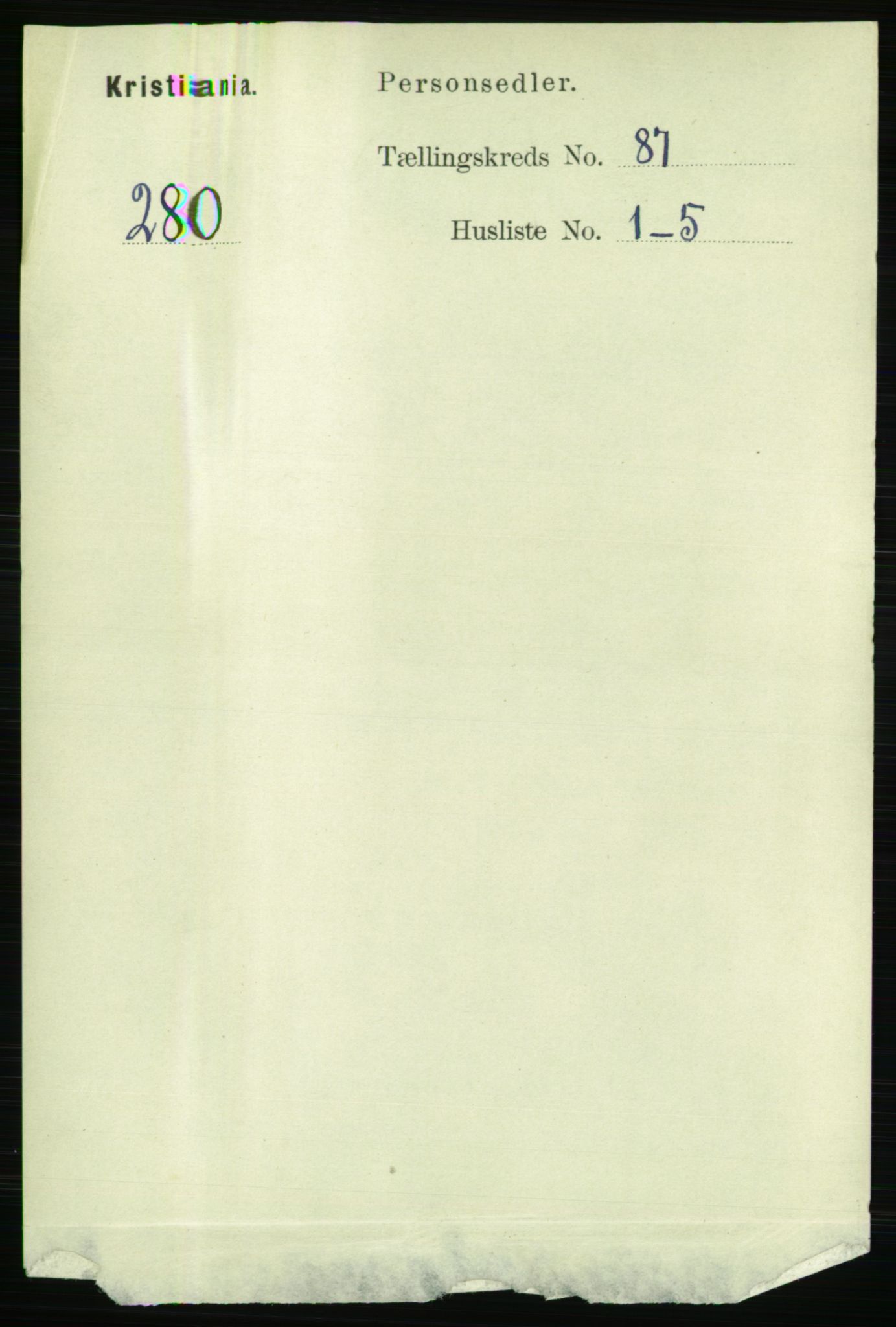 RA, 1891 census for 0301 Kristiania, 1891, p. 43419