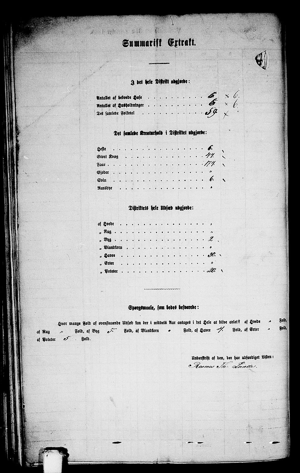 RA, 1865 census for Innvik, 1865, p. 142