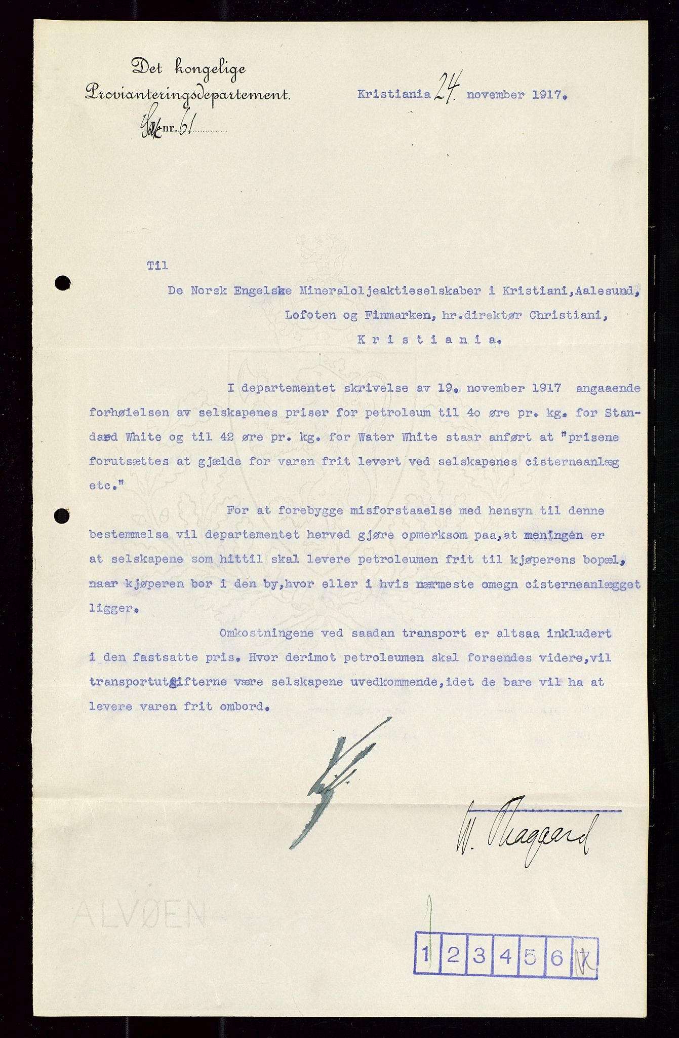 Pa 1521 - A/S Norske Shell, AV/SAST-A-101915/E/Ea/Eaa/L0020: Sjefskorrespondanse, 1917, p. 20