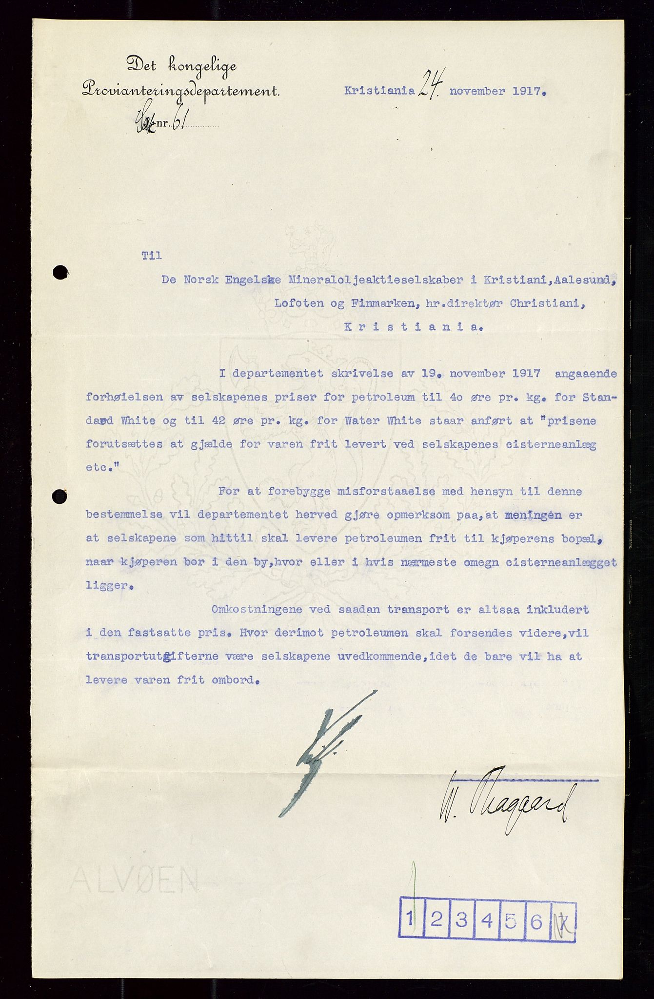 Pa 1521 - A/S Norske Shell, SAST/A-101915/E/Ea/Eaa/L0020: Sjefskorrespondanse, 1917, p. 20