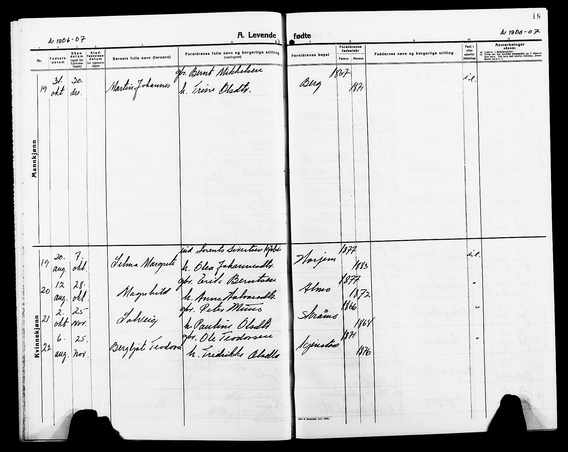 Ministerialprotokoller, klokkerbøker og fødselsregistre - Nord-Trøndelag, AV/SAT-A-1458/749/L0488: Parish register (official) no. 749D04, 1903-1915, p. 18