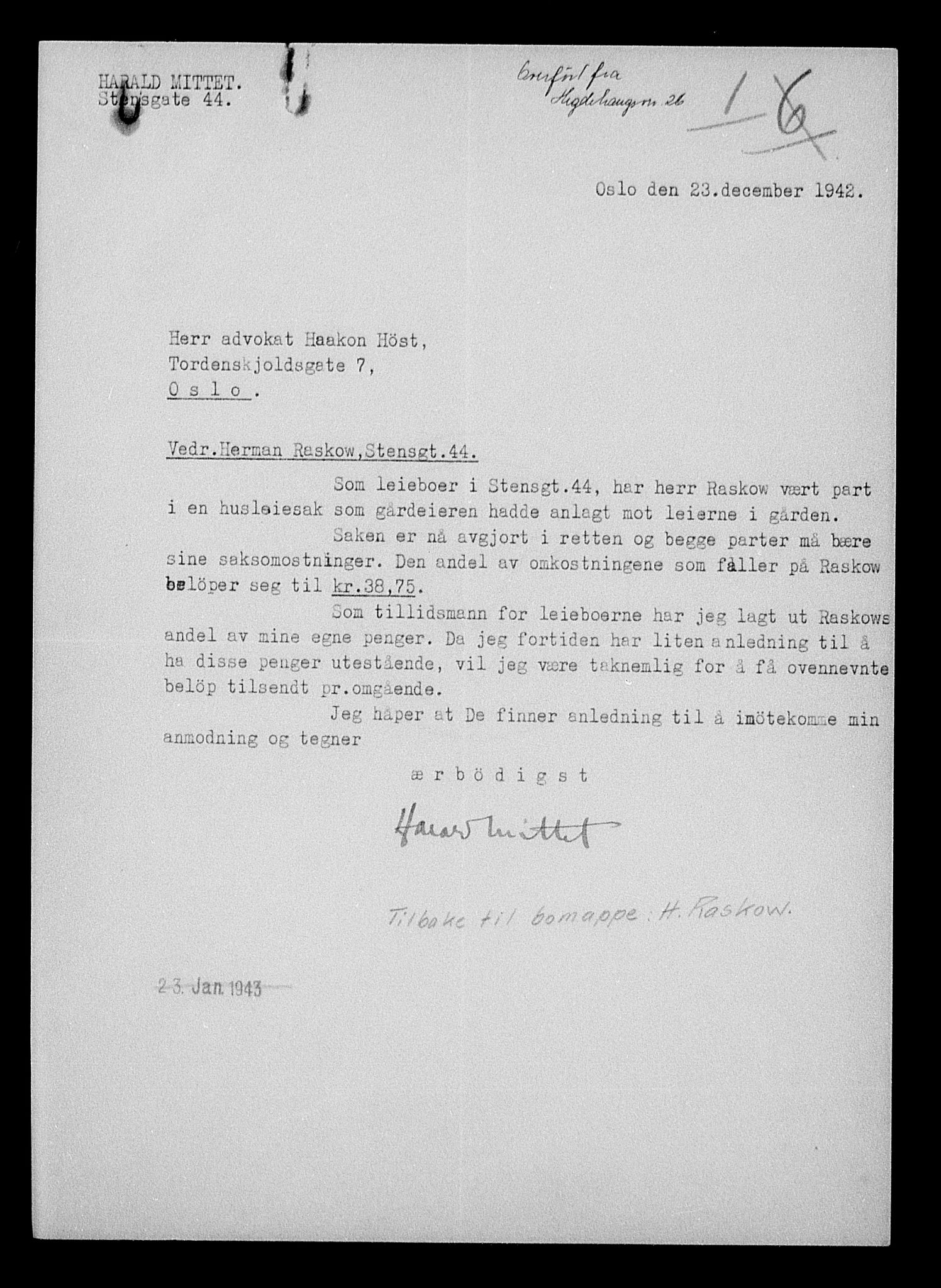 Justisdepartementet, Tilbakeføringskontoret for inndratte formuer, AV/RA-S-1564/H/Hc/Hcc/L0972: --, 1945-1947, p. 22