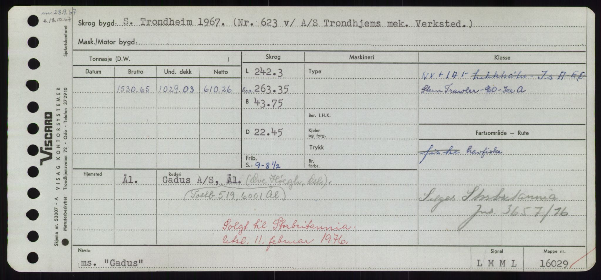 Sjøfartsdirektoratet med forløpere, Skipsmålingen, RA/S-1627/H/Hd/L0012: Fartøy, G-Glø, p. 15