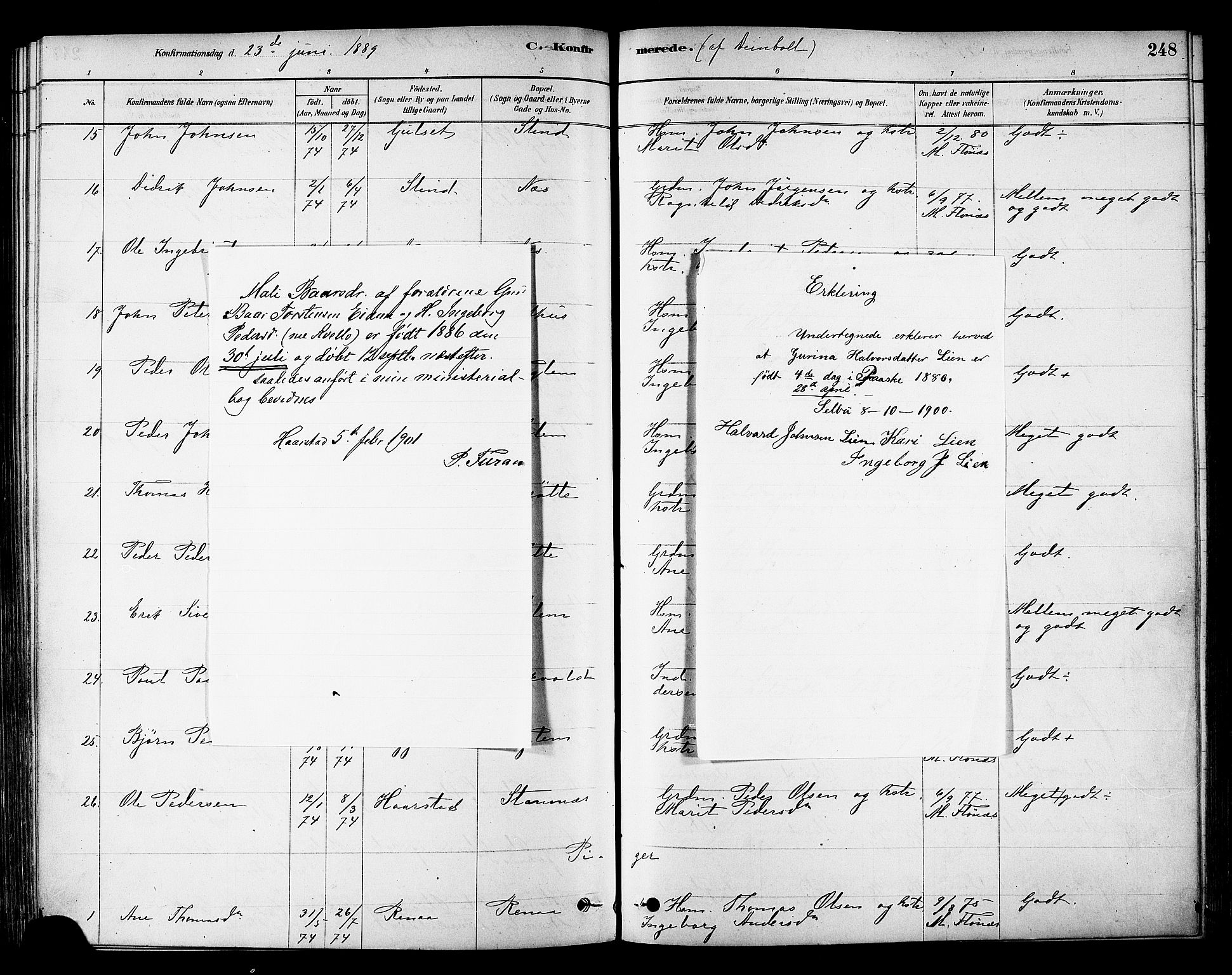 Ministerialprotokoller, klokkerbøker og fødselsregistre - Sør-Trøndelag, SAT/A-1456/695/L1148: Parish register (official) no. 695A08, 1878-1891, p. 248