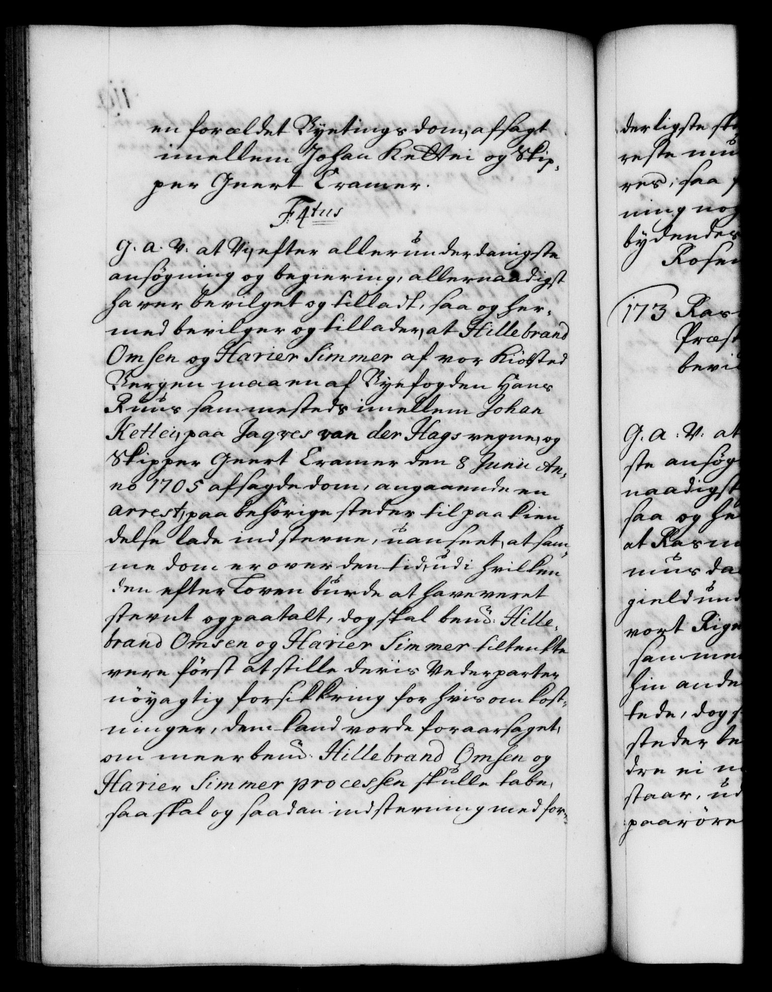 Danske Kanselli 1572-1799, AV/RA-EA-3023/F/Fc/Fca/Fcaa/L0020: Norske registre, 1708-1711, p. 119b