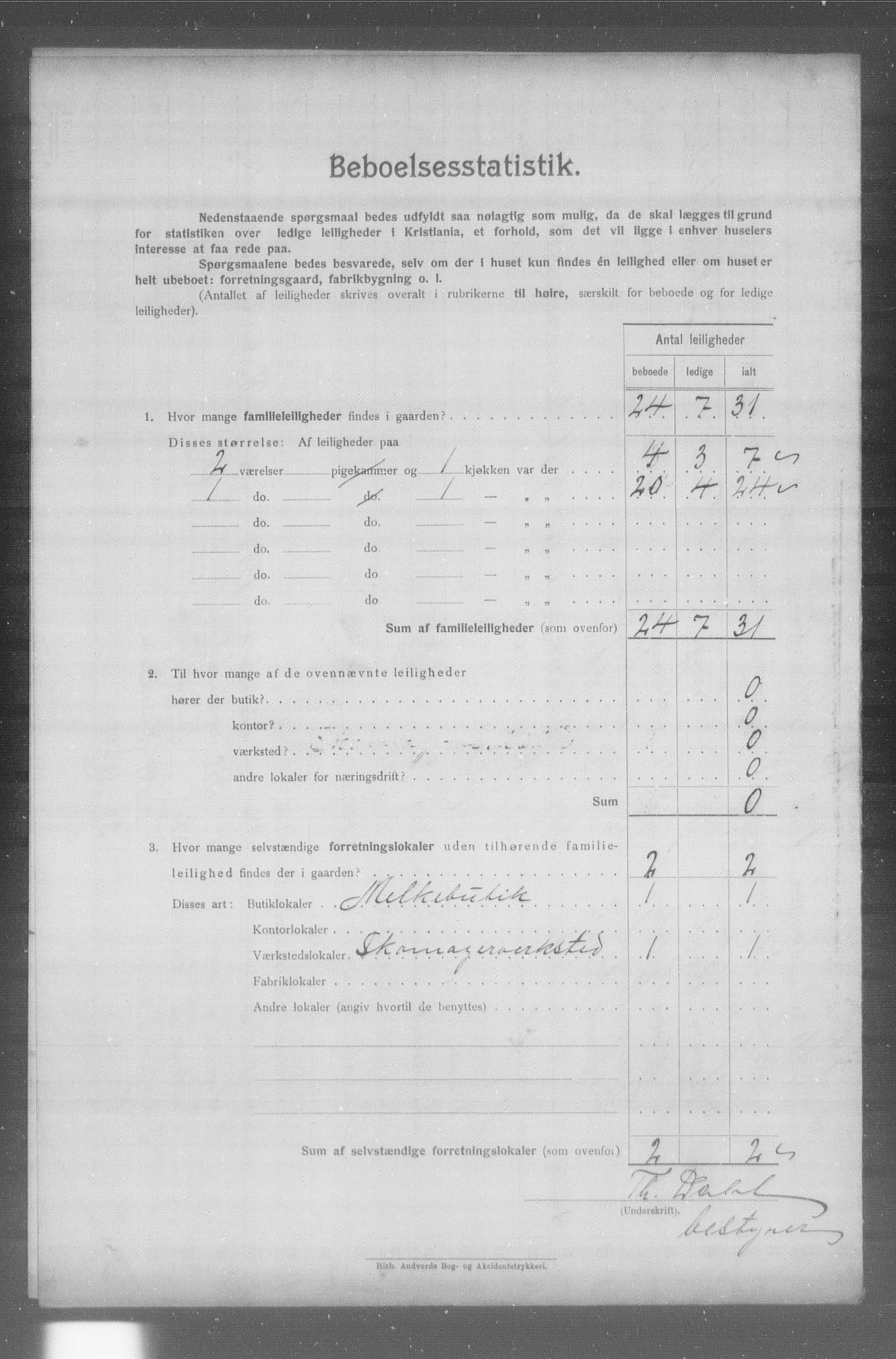 OBA, Municipal Census 1904 for Kristiania, 1904, p. 24163