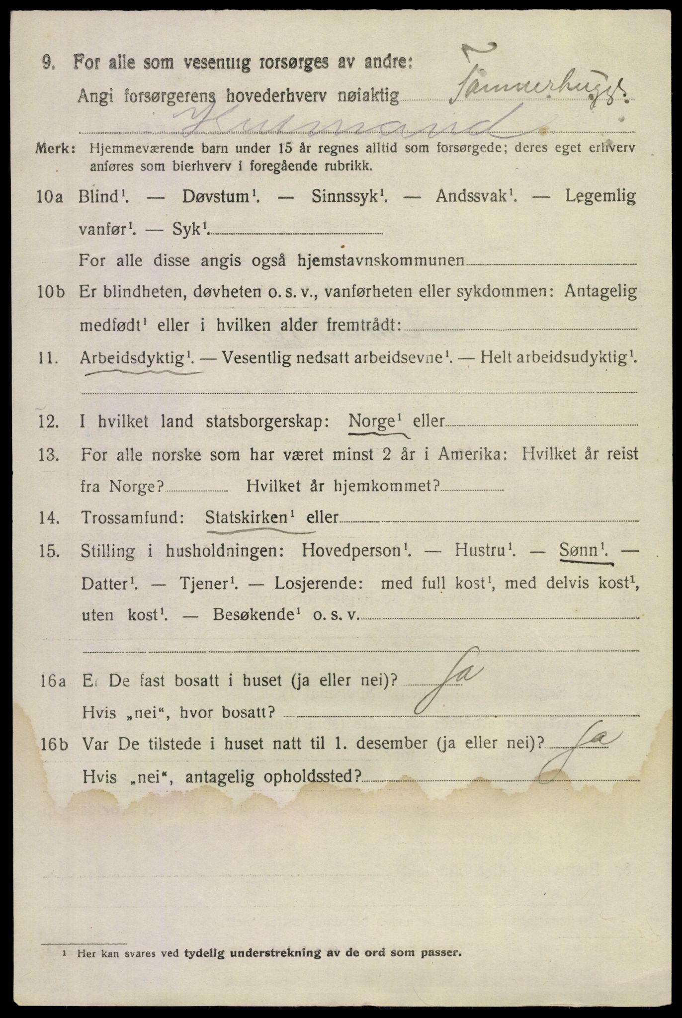 SAKO, 1920 census for Gransherad, 1920, p. 1435