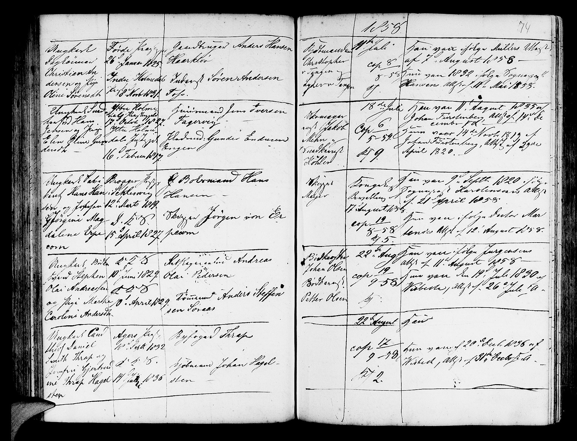 Korskirken sokneprestembete, AV/SAB-A-76101/H/Haa/L0009: Parish register (official) no. A 9, 1743-1861, p. 74