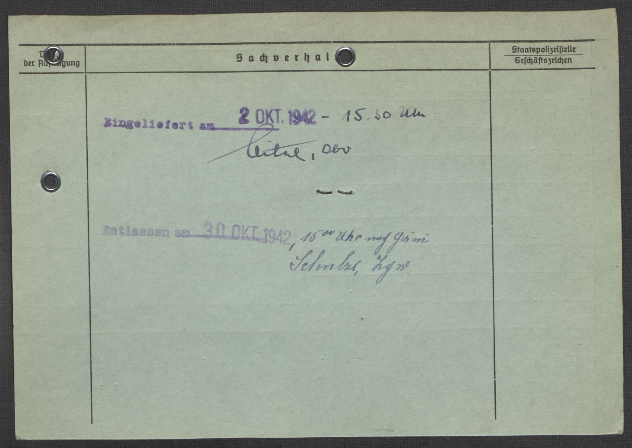 Befehlshaber der Sicherheitspolizei und des SD, AV/RA-RAFA-5969/E/Ea/Eaa/L0006: Register over norske fanger i Møllergata 19: Kj-Lund, 1940-1945, p. 577