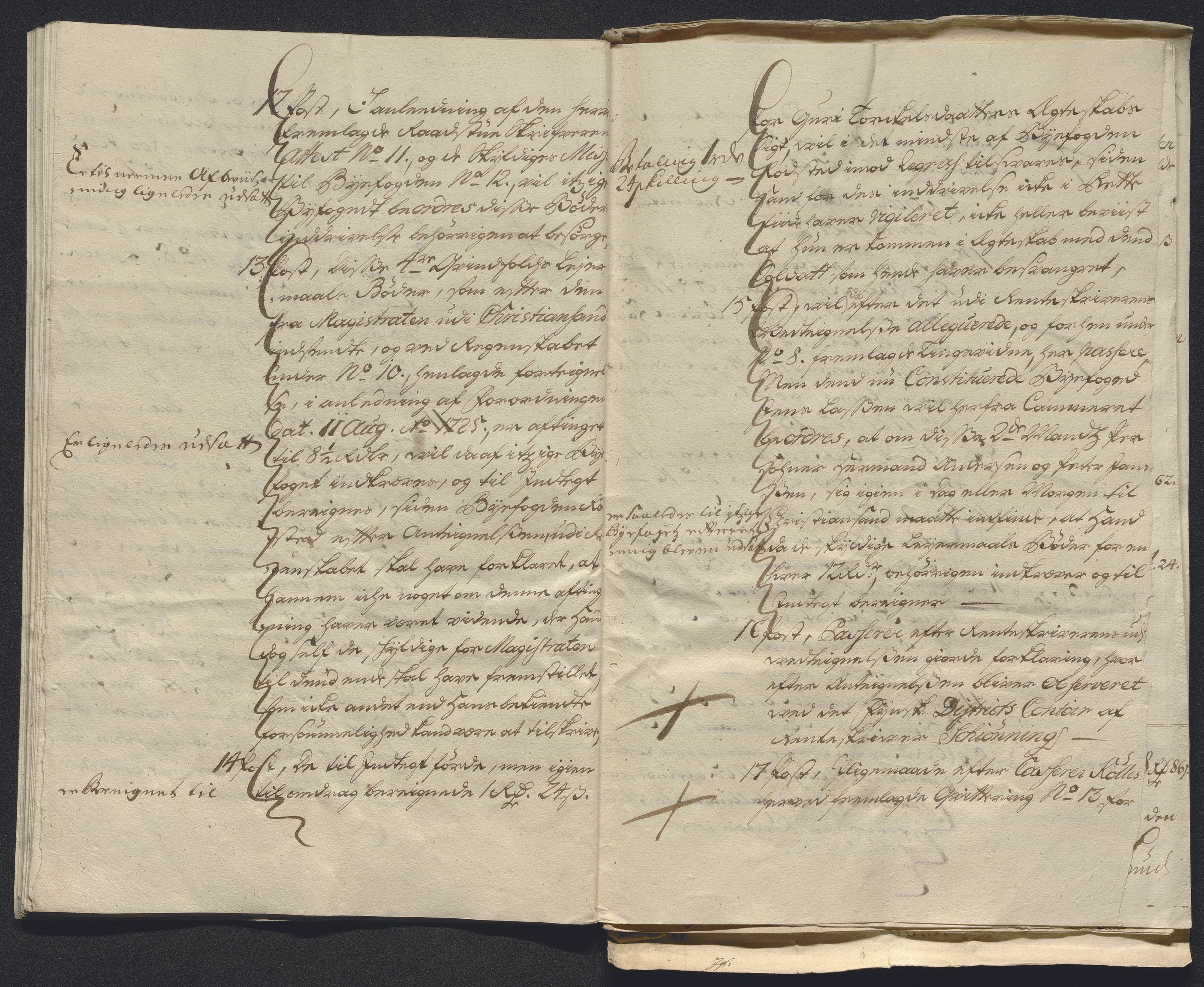 Rentekammeret inntil 1814, Reviderte regnskaper, Byregnskaper, AV/RA-EA-4066/R/Rm/L0286: [M19] Sikt og sakefall, 1719-1727, p. 449