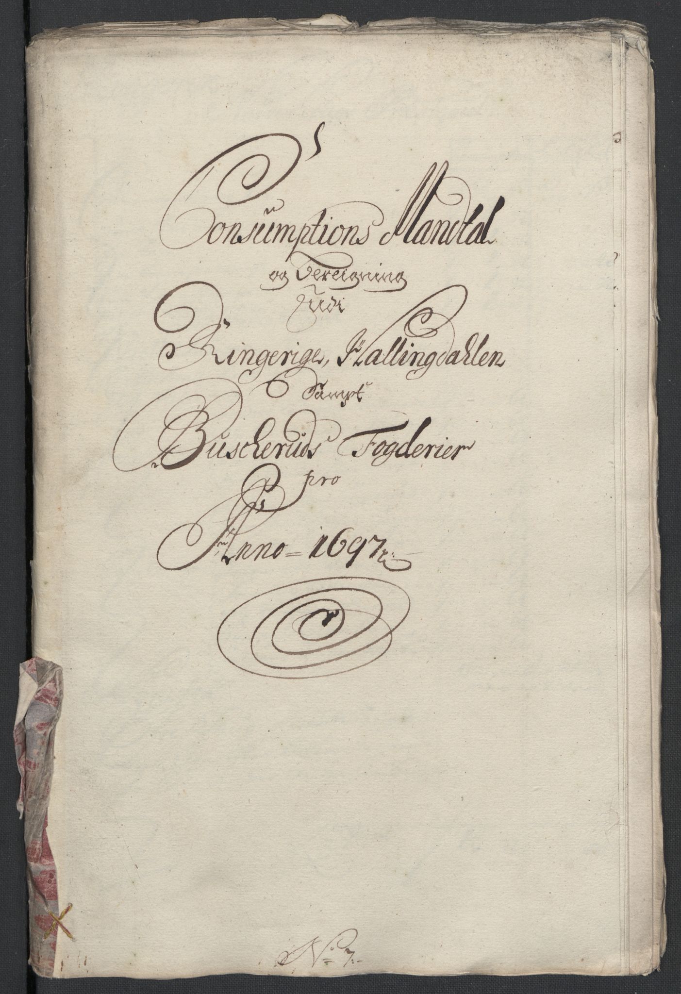 Rentekammeret inntil 1814, Reviderte regnskaper, Fogderegnskap, RA/EA-4092/R22/L1454: Fogderegnskap Ringerike, Hallingdal og Buskerud, 1697, p. 256