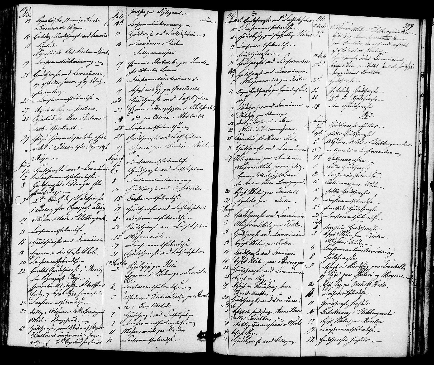 Eidanger kirkebøker, SAKO/A-261/F/Fa/L0010: Parish register (official) no. 10, 1859-1874, p. 399