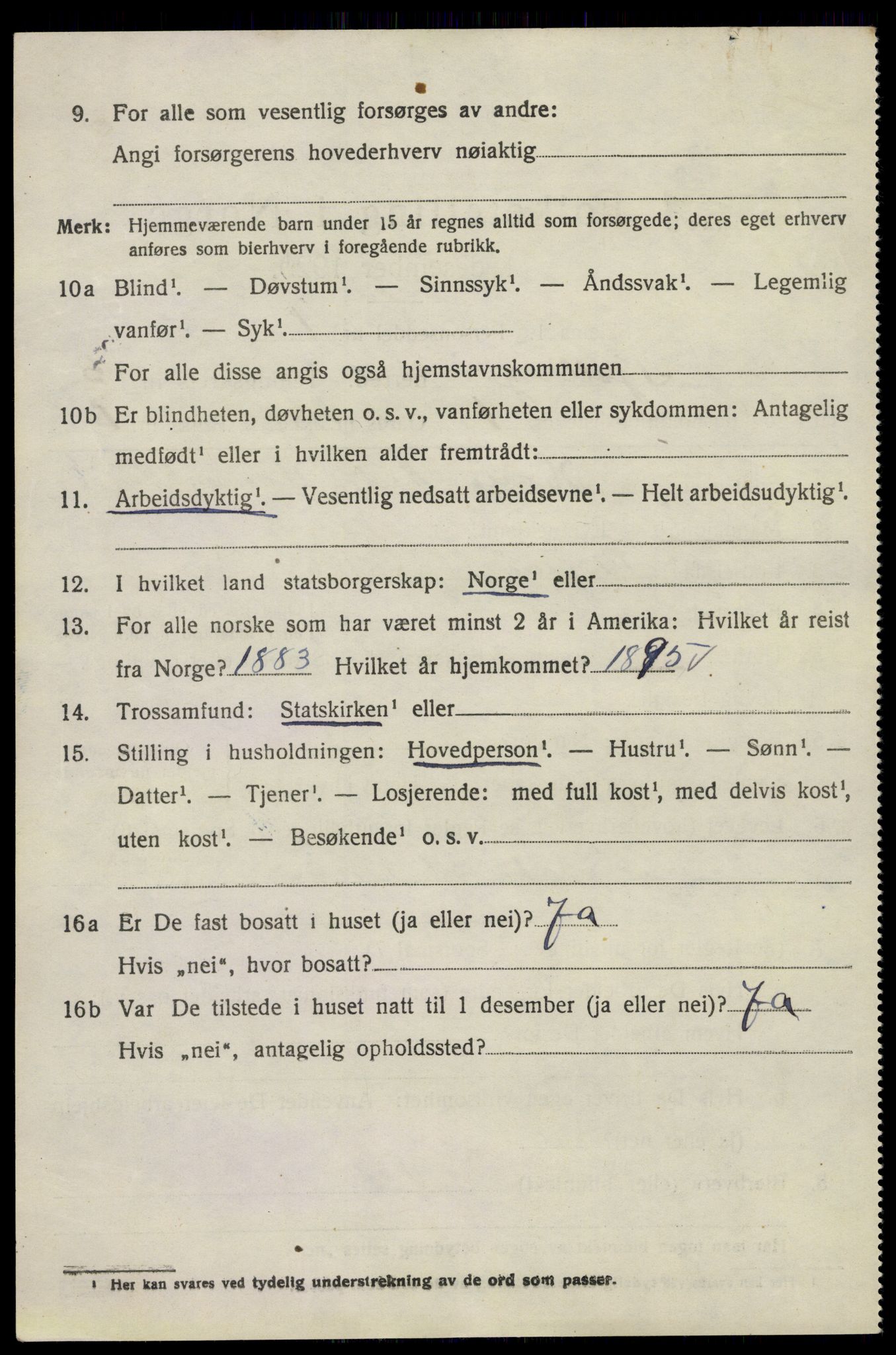 SAKO, 1920 census for Tjølling, 1920, p. 8168