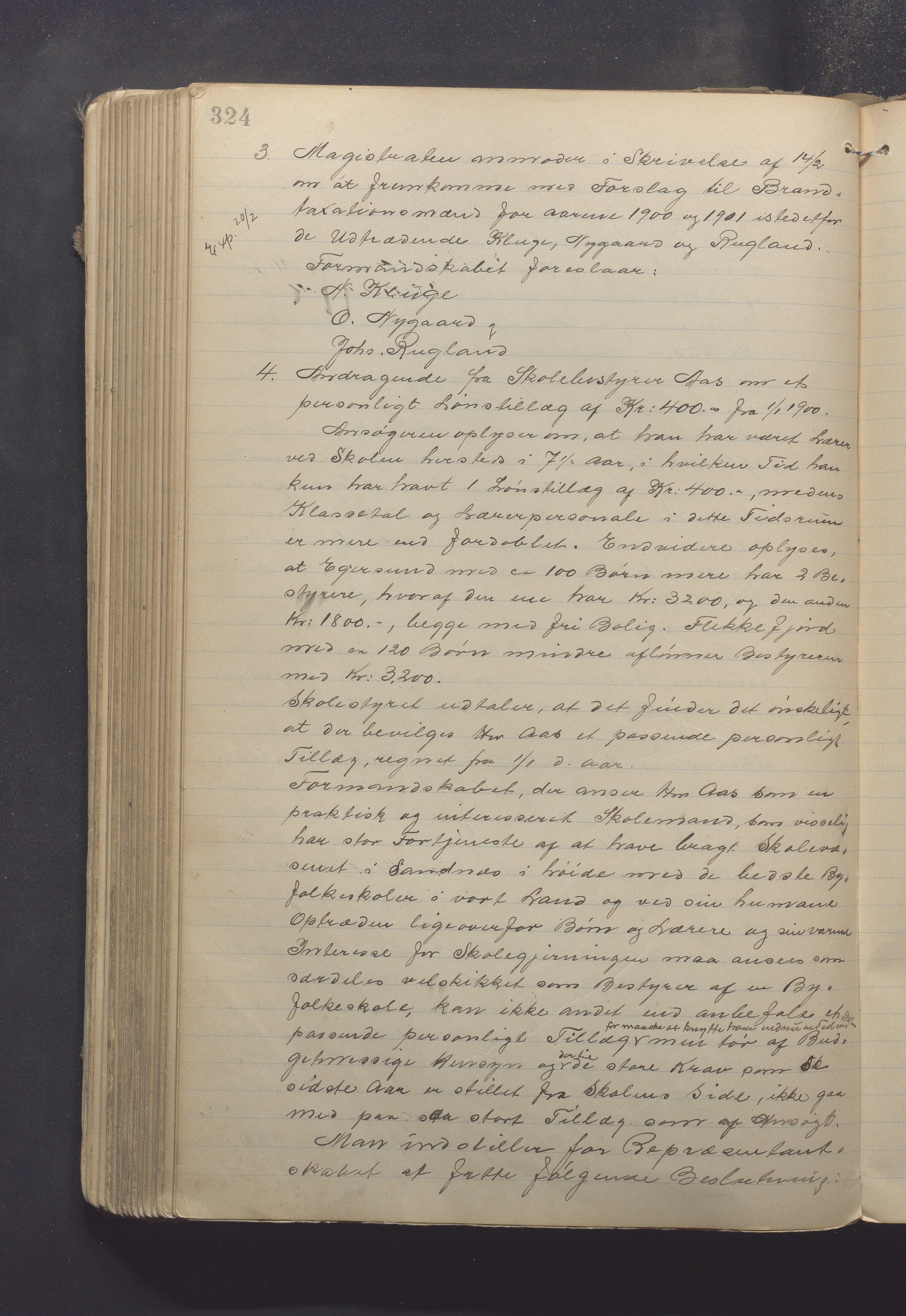 Sandnes kommune - Formannskapet og Bystyret, IKAR/K-100188/Aa/L0005: Møtebok, 1896-1902, p. 324