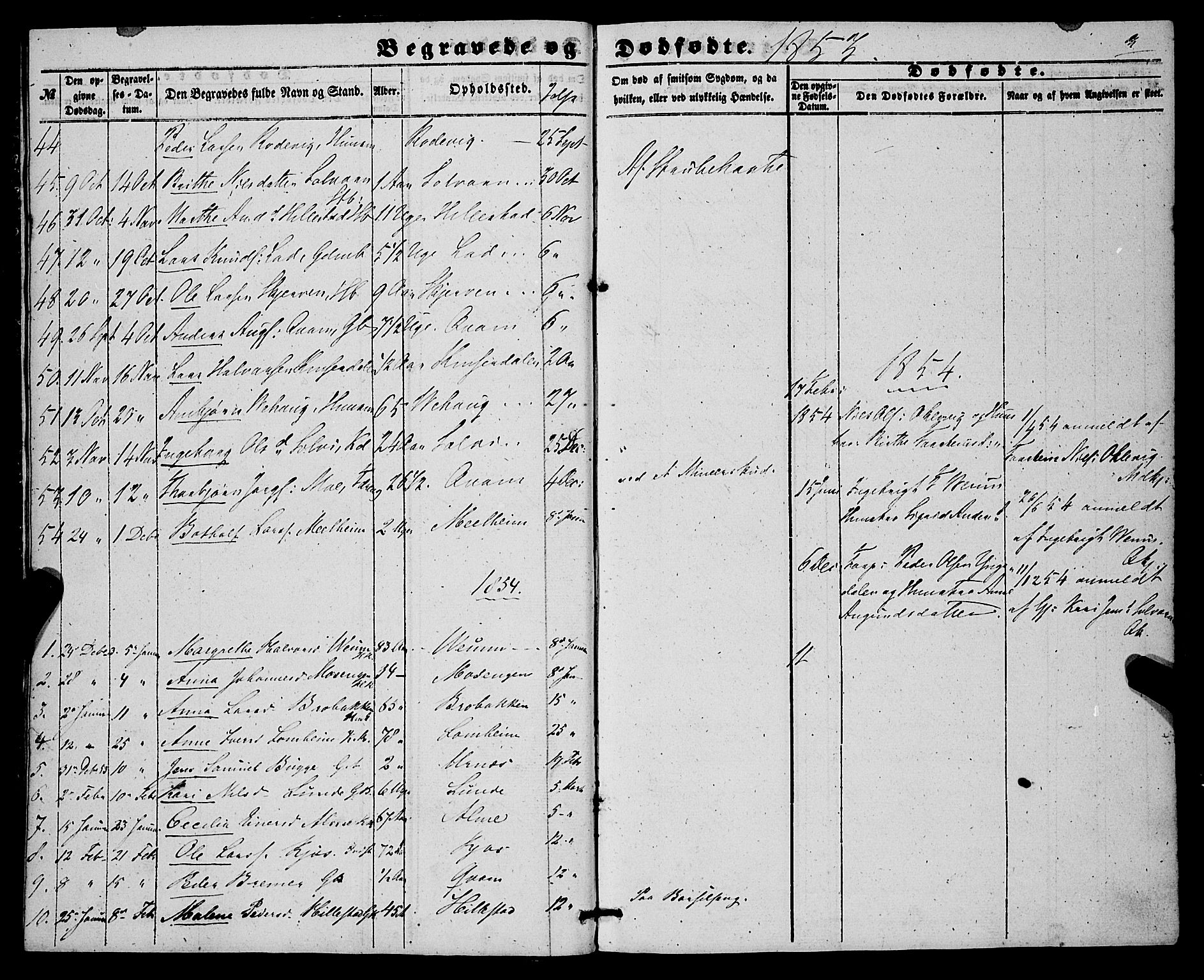 Hafslo sokneprestembete, AV/SAB-A-80301/H/Haa/Haaa/L0010: Parish register (official) no. A 10, 1853-1876, p. 3