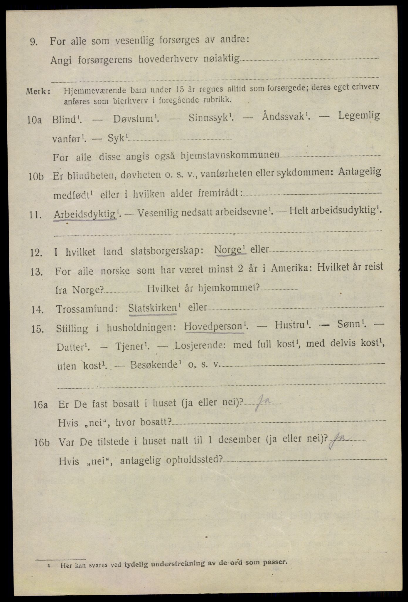 SAO, 1920 census for Bærum, 1920, p. 23399